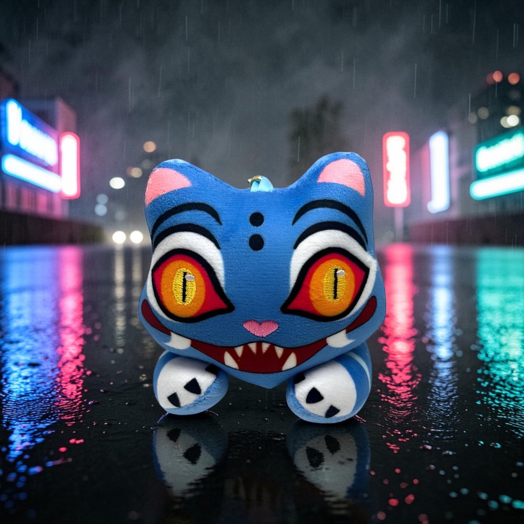 K-Pop Demon Hunters 5-Inch Plush Key Ring | Derpy Slit Pupils