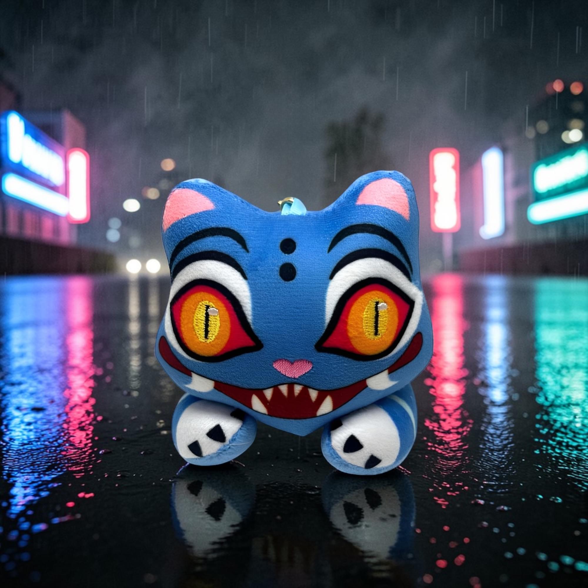 K-Pop Demon Hunters 5-Inch Plush Key Ring | Derpy Slit Pupils