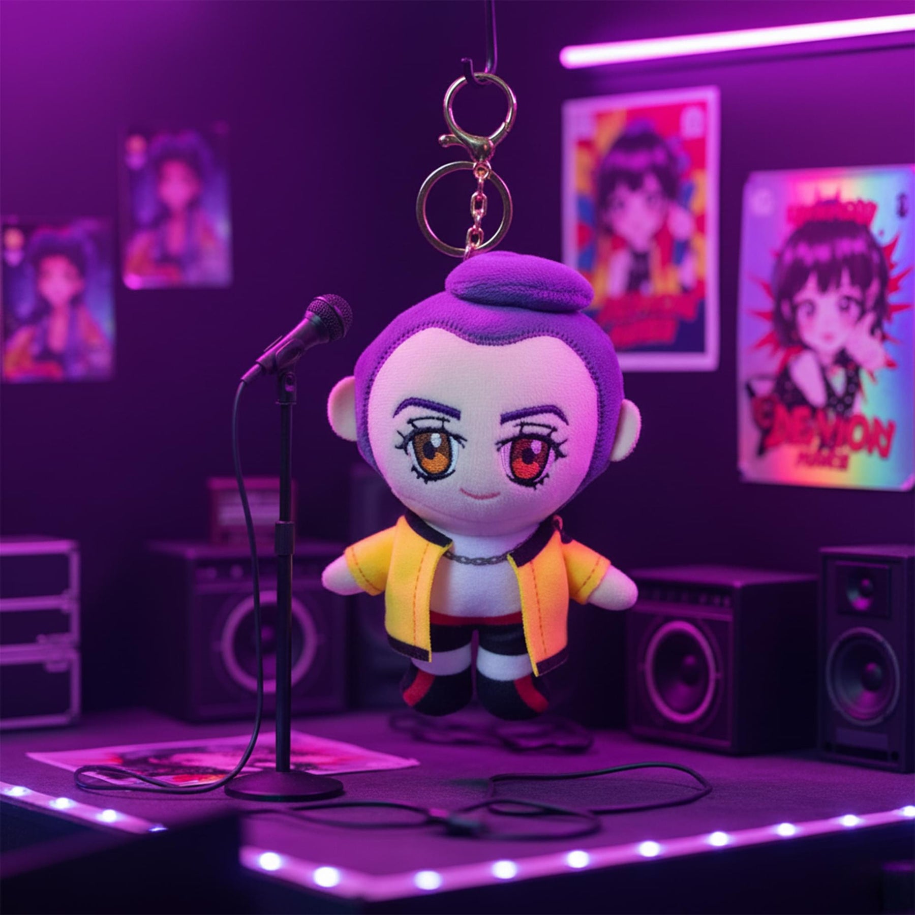 K-Pop Demon Hunters 5-Inch Plush Key Ring | HUNTR/X Rumi