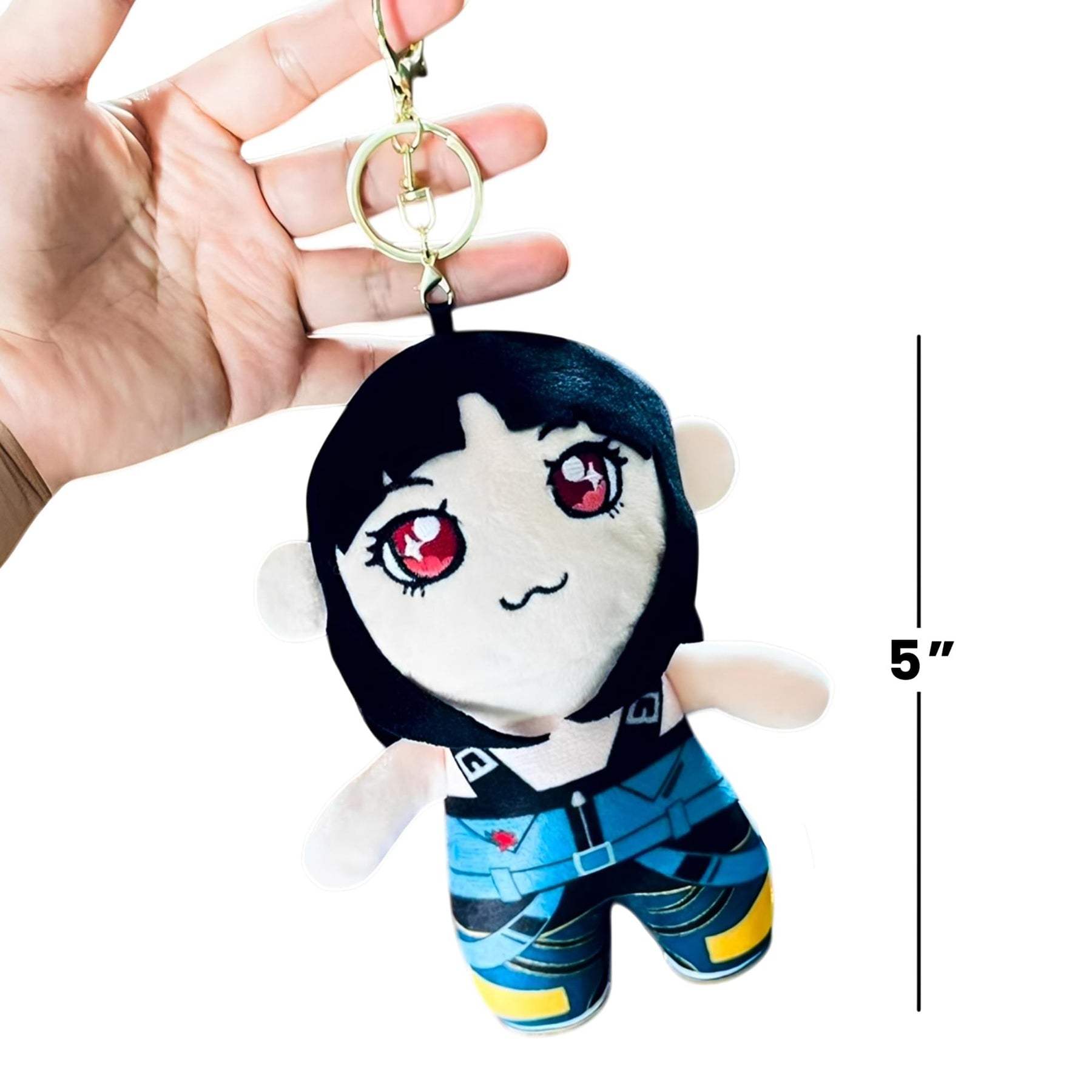 K-Pop Demon Hunters 5-Inch Plush Key Ring | HUNTR/X Zoey