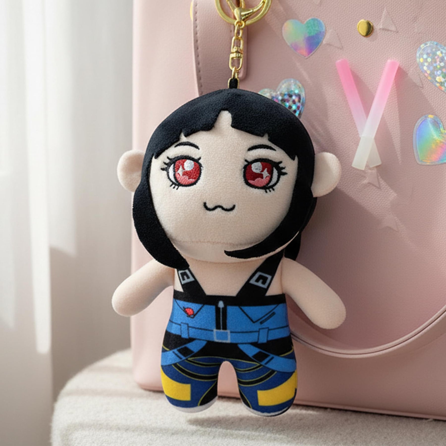K-Pop Demon Hunters 5-Inch Plush Key Ring | HUNTR/X Zoey
