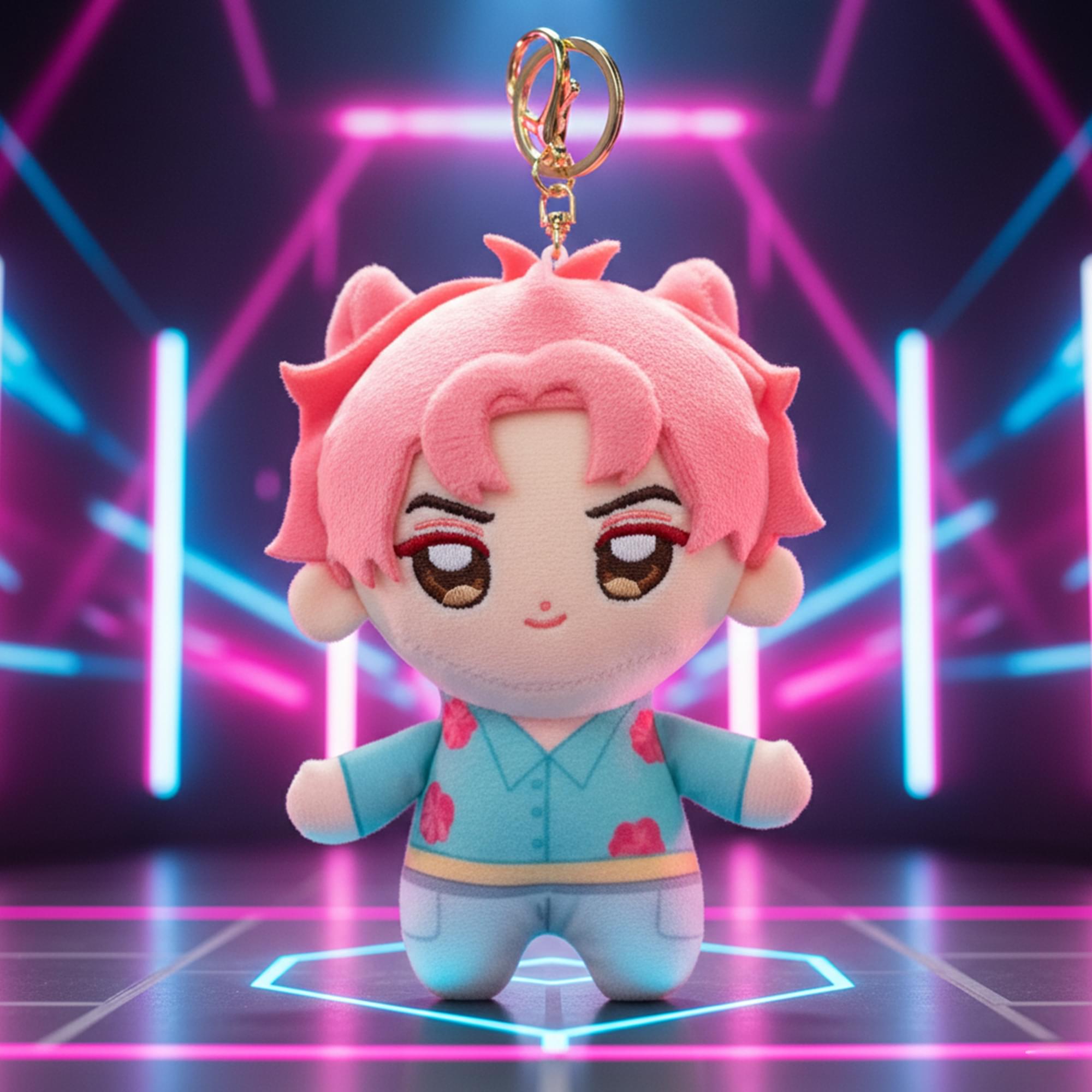 K-Pop Demon Hunters 5-Inch Plush Key Ring | Saja Boys Abby