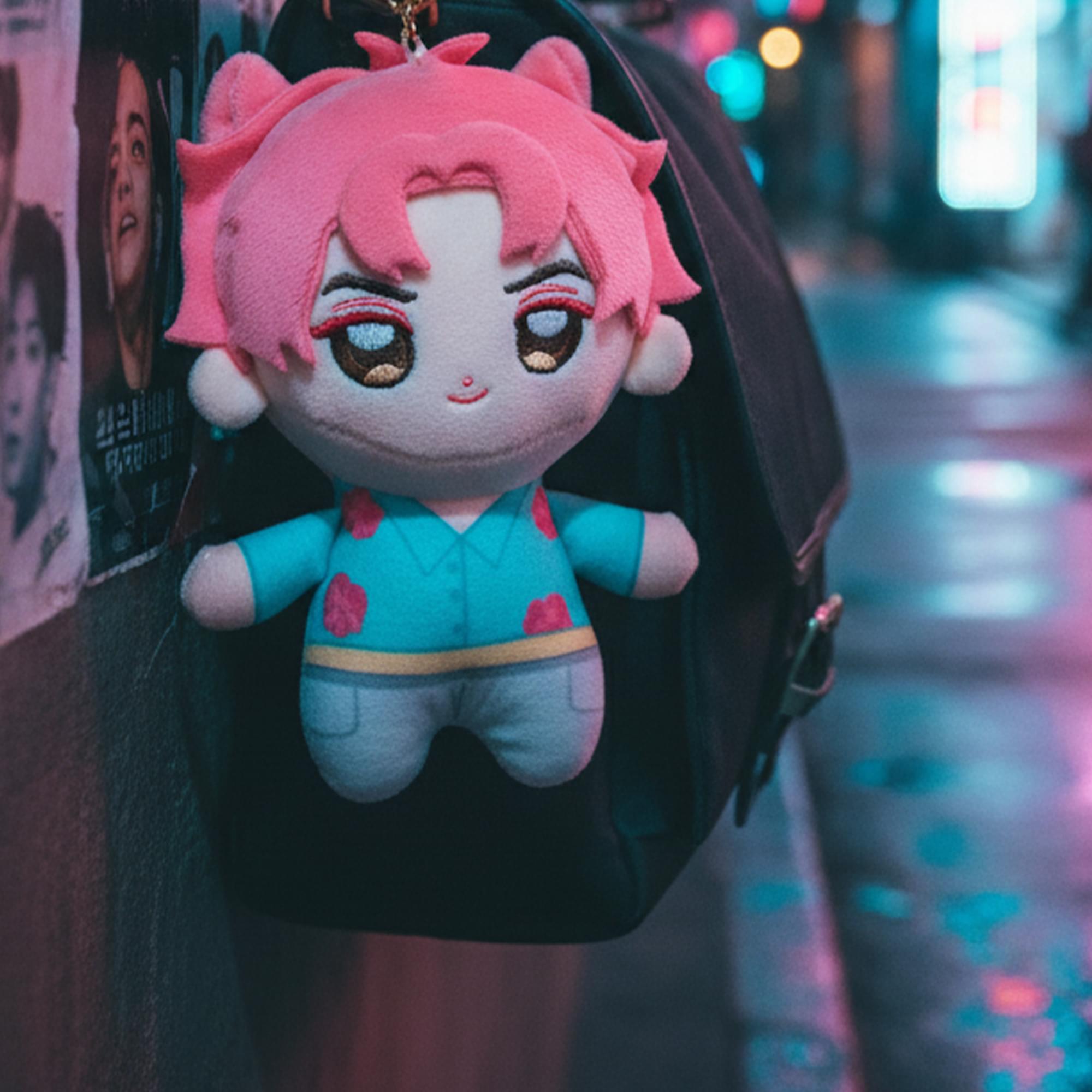 K-Pop Demon Hunters 5-Inch Plush Key Ring | Saja Boys Abby