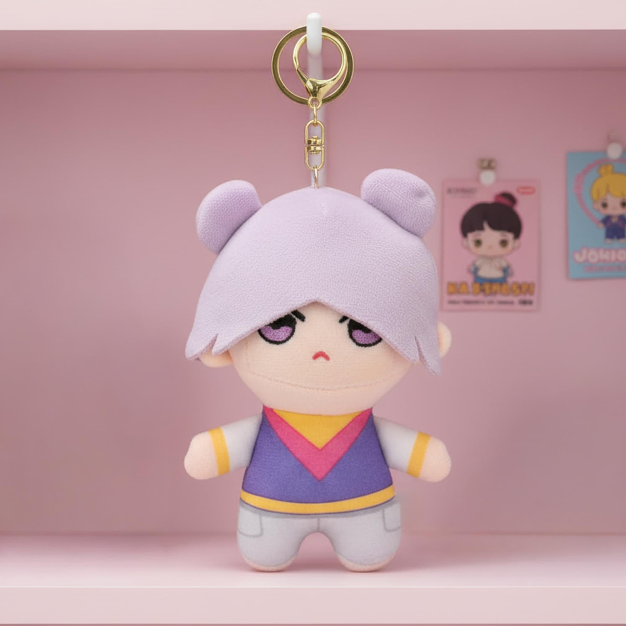 K-Pop Demon Hunters 5-Inch Plush Key Ring | Saja Boys Mystery