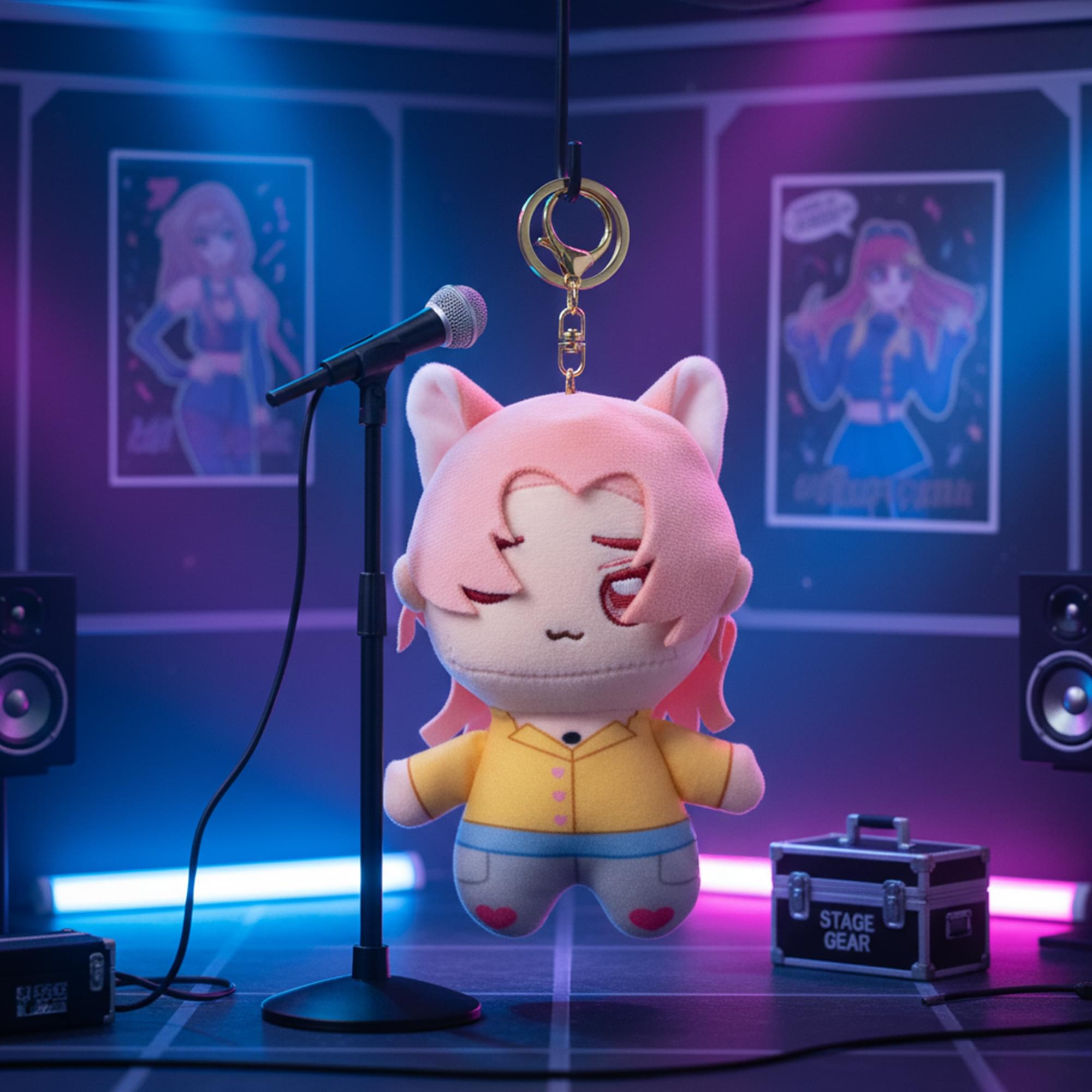 K-Pop Demon Hunters 5-Inch Plush Key Ring | Saja Boys Romance