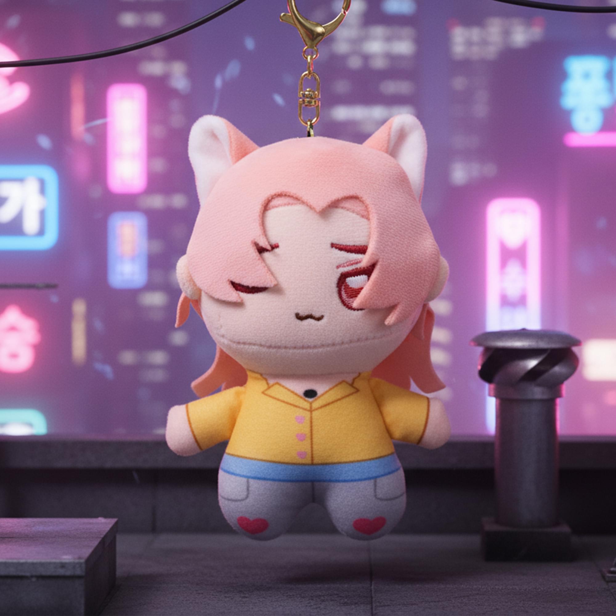 K-Pop Demon Hunters 5-Inch Plush Key Ring | Saja Boys Romance
