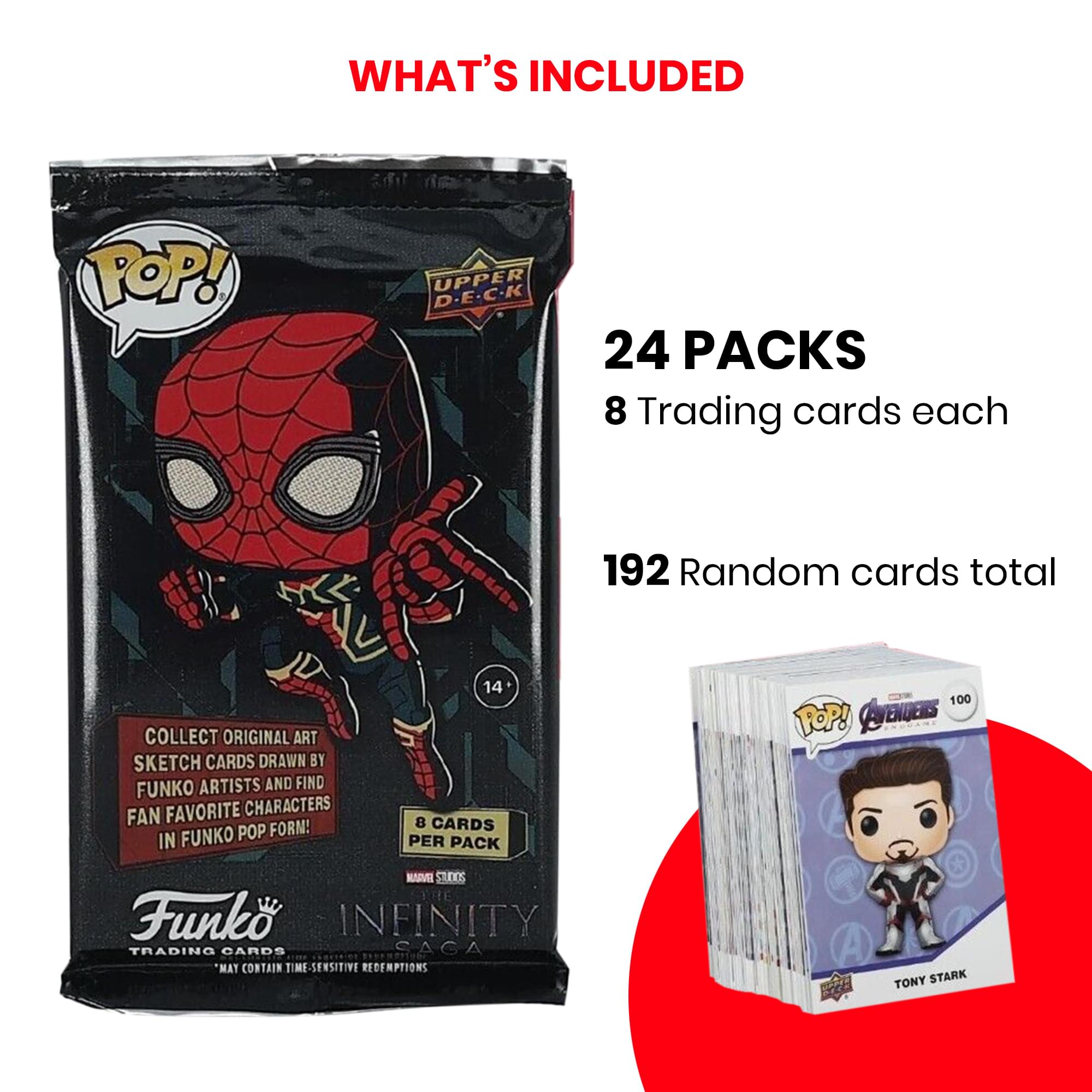 Marvel Funko POP x Upper Deck Infinity Saga Trading Card Box | 24 Packs