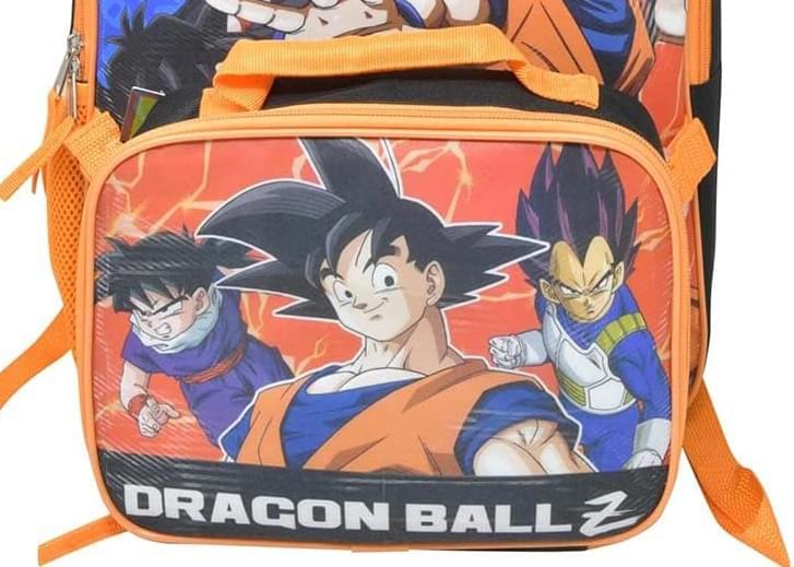 Dragon Ball Z Goku 16 Inch Kids Backpack with Lunch Bag