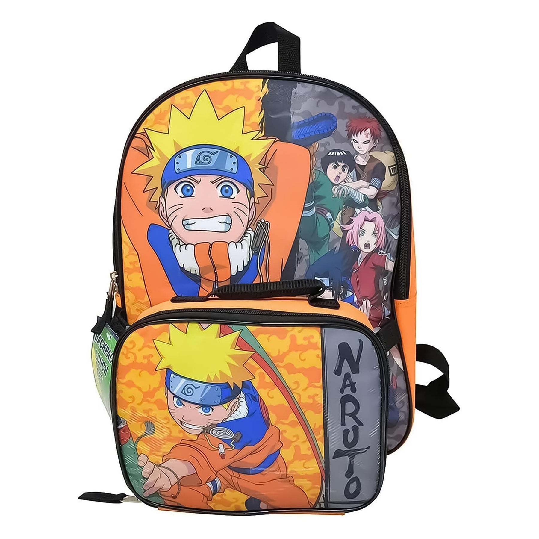 Naruto Uzumaki 16 Inch Kids Backpack with Lunch Bag