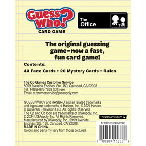 The Office Guess Who Card Game