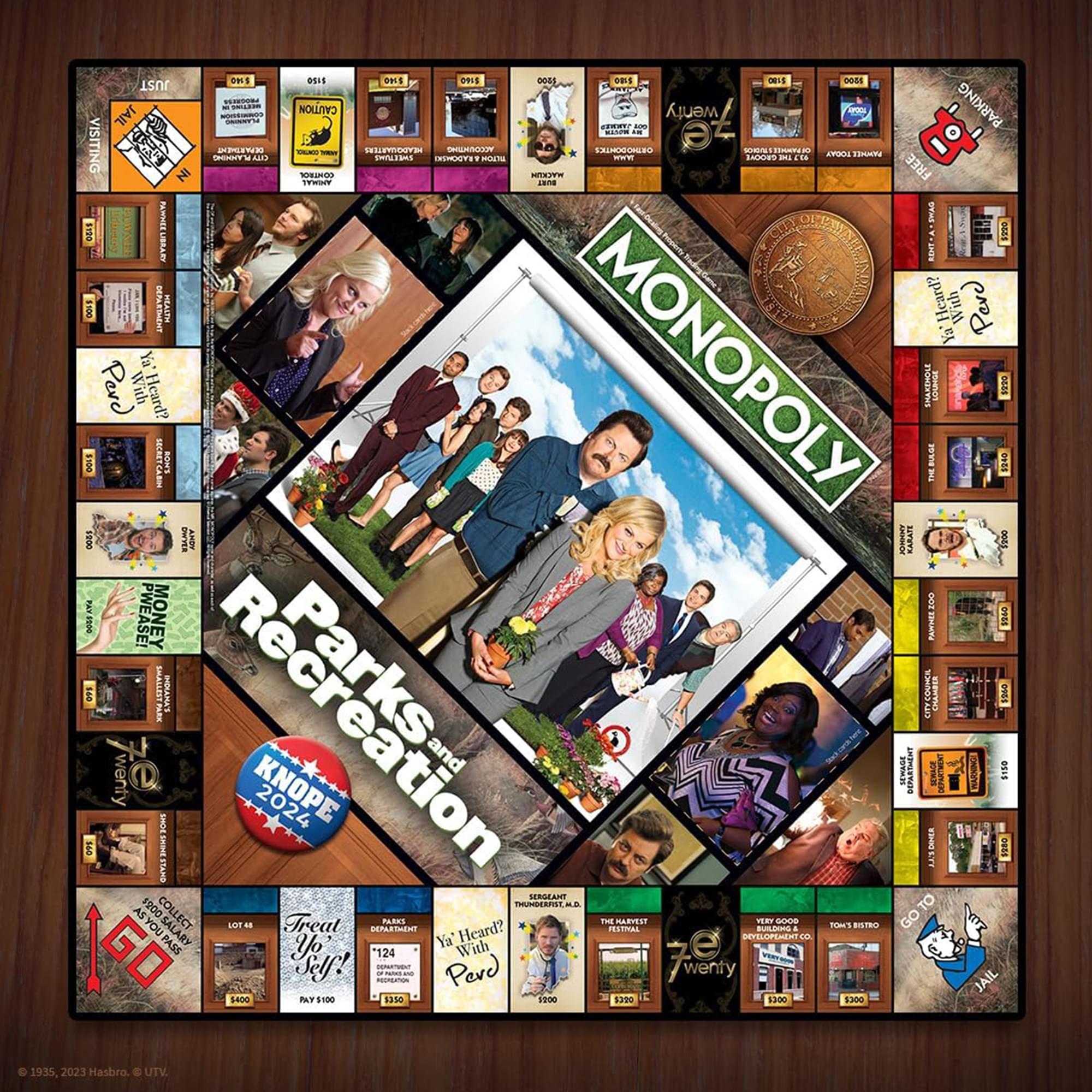 Parks and Rec Monopoly Board Game