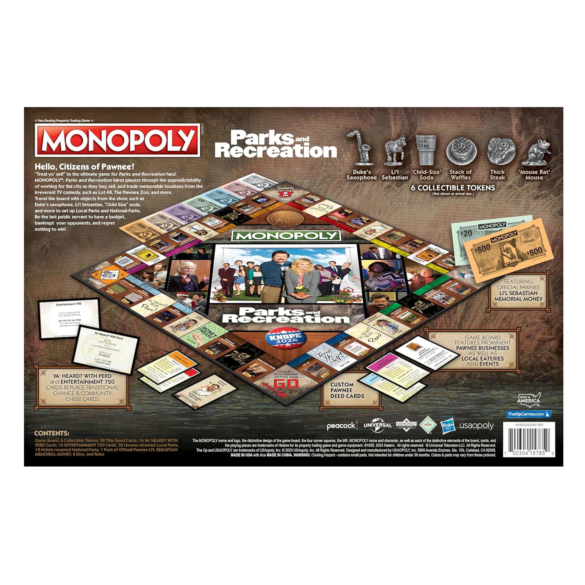 Parks and Rec Monopoly Board Game
