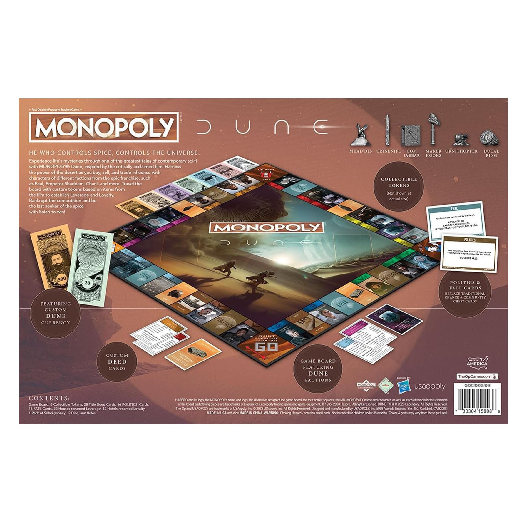 Dune Monopoly Board Game