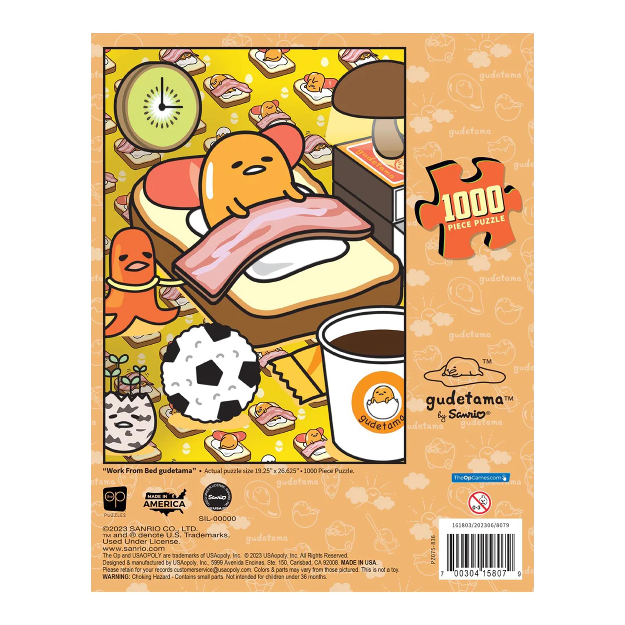 Sanrio Gudetama "Work From Bed" 1000 Piece Jigsaw Puzzle