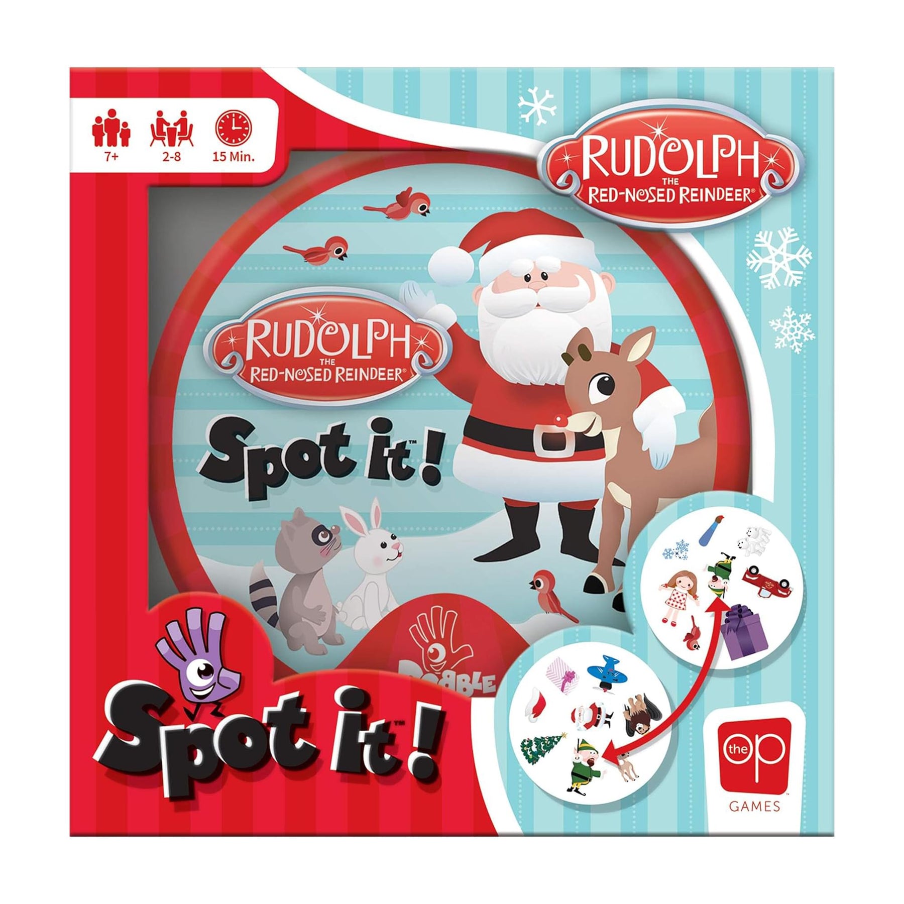 Rudolph The Red-Nosed Reindeer Spot It! Card Game