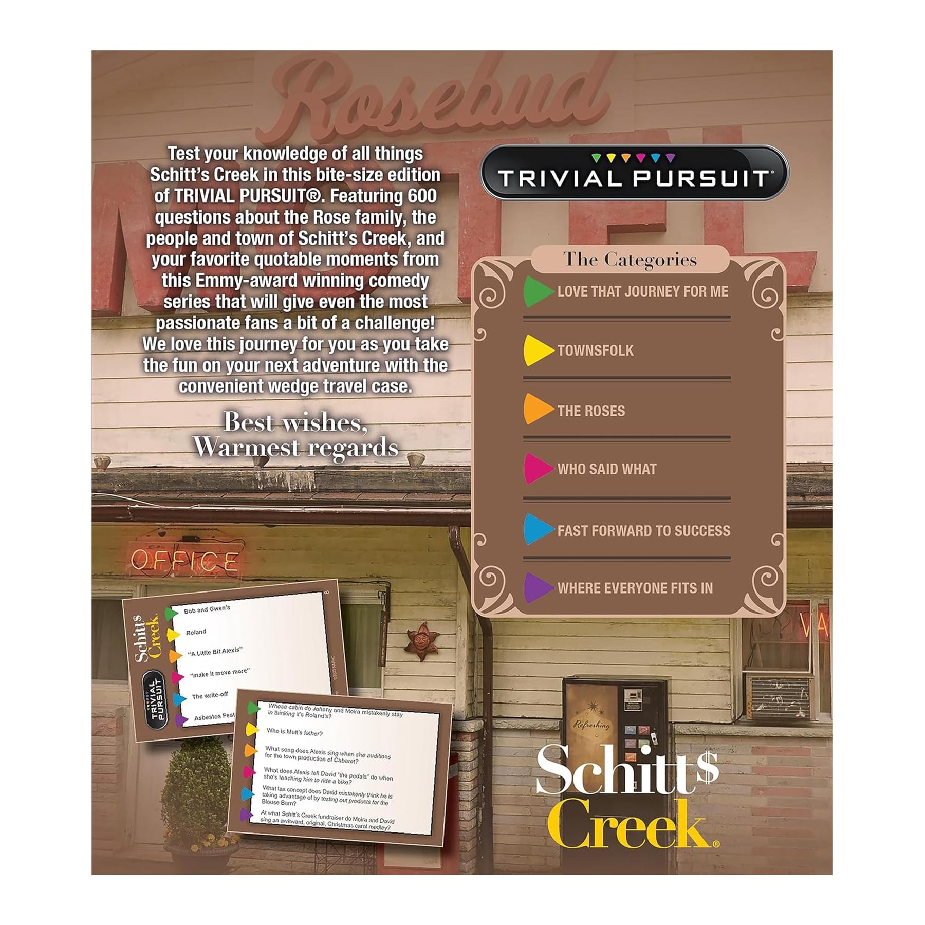 Usaopoly: Schitts Creek: Trivial Pursuit – Puzzled Gamer