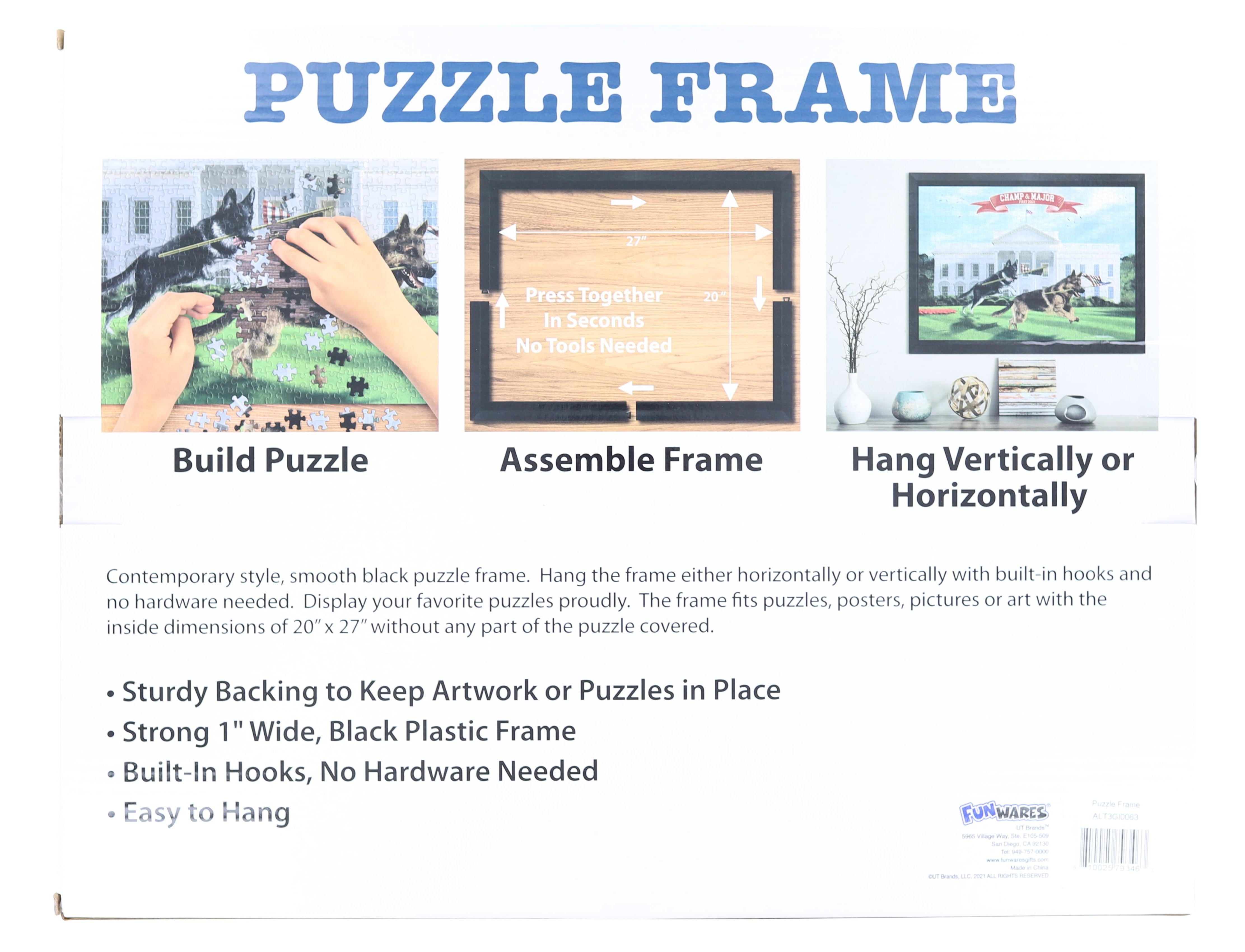 Matte Black Puzzle Frame | 20 x 27 Inches