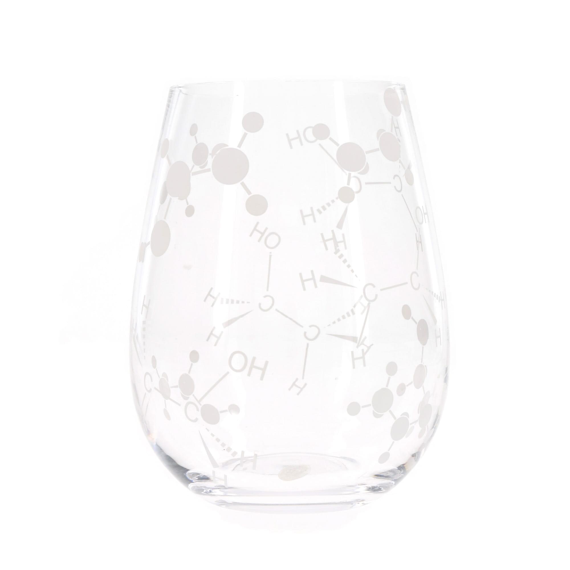 Chemistry Themed 21oz Stemless Wine Glass
