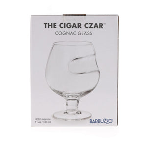 Cigar Czar 11oz Cognac Glass | Brandy Snifter w/ Cigar Rest