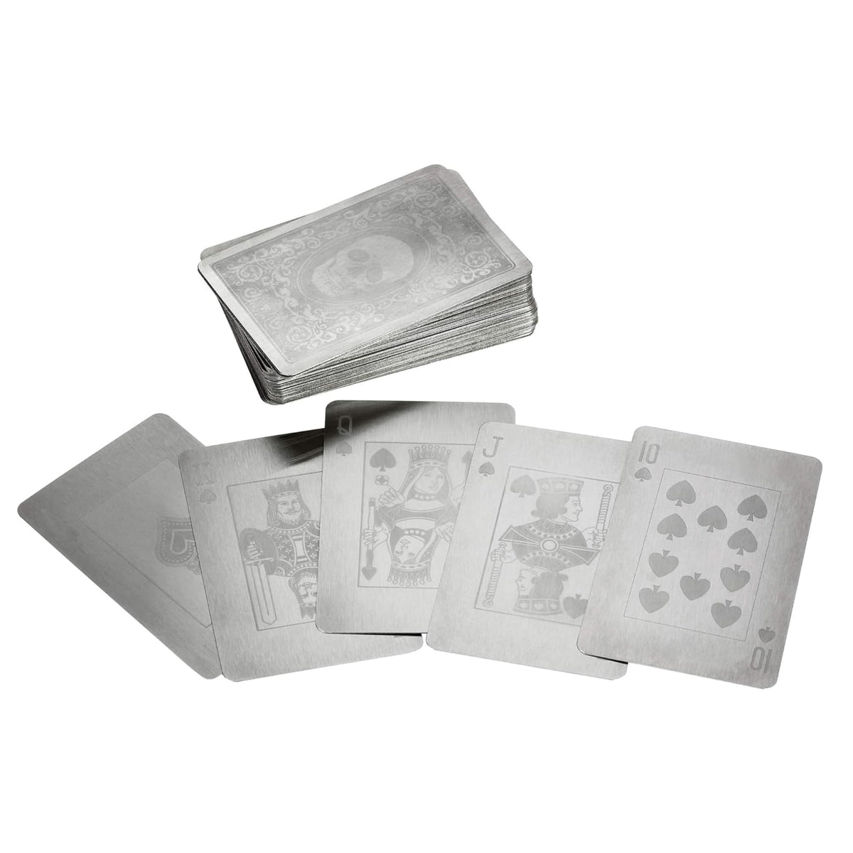 Stainless Steel Playing Cards With Lockbox | Free Shipping
