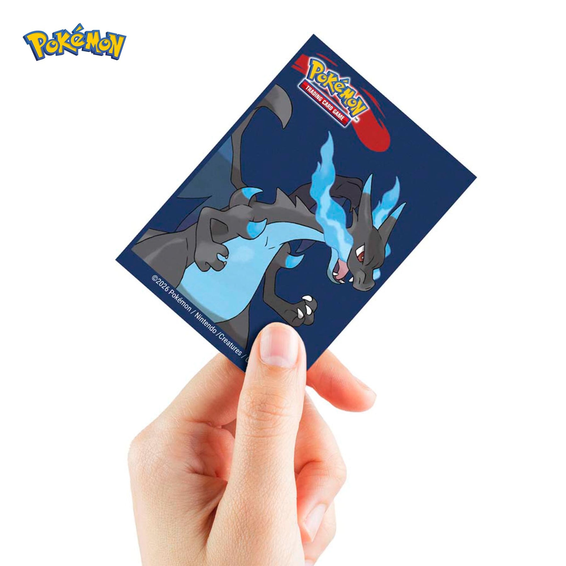 Pokemon TMG Mega Charizard X Deck Protector Sleeves | 65 Count