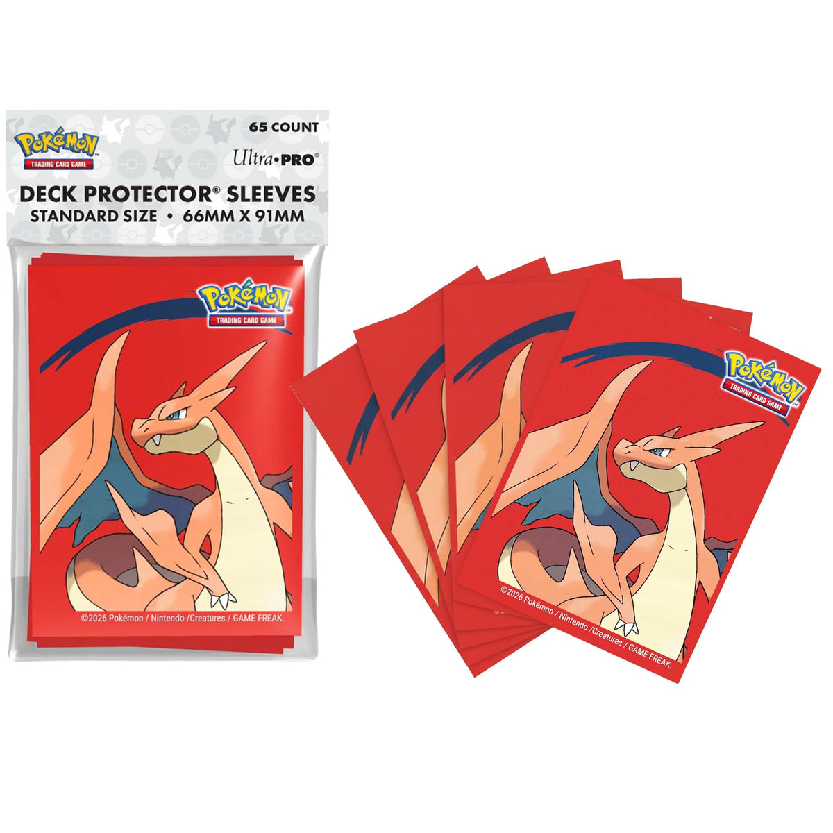 pokemon card sleeves charizard Mega Y Deck Protector | 65 Ct Style:The Ruinous Powers wars Actual product may differ Bulk 50x Scarlet &
