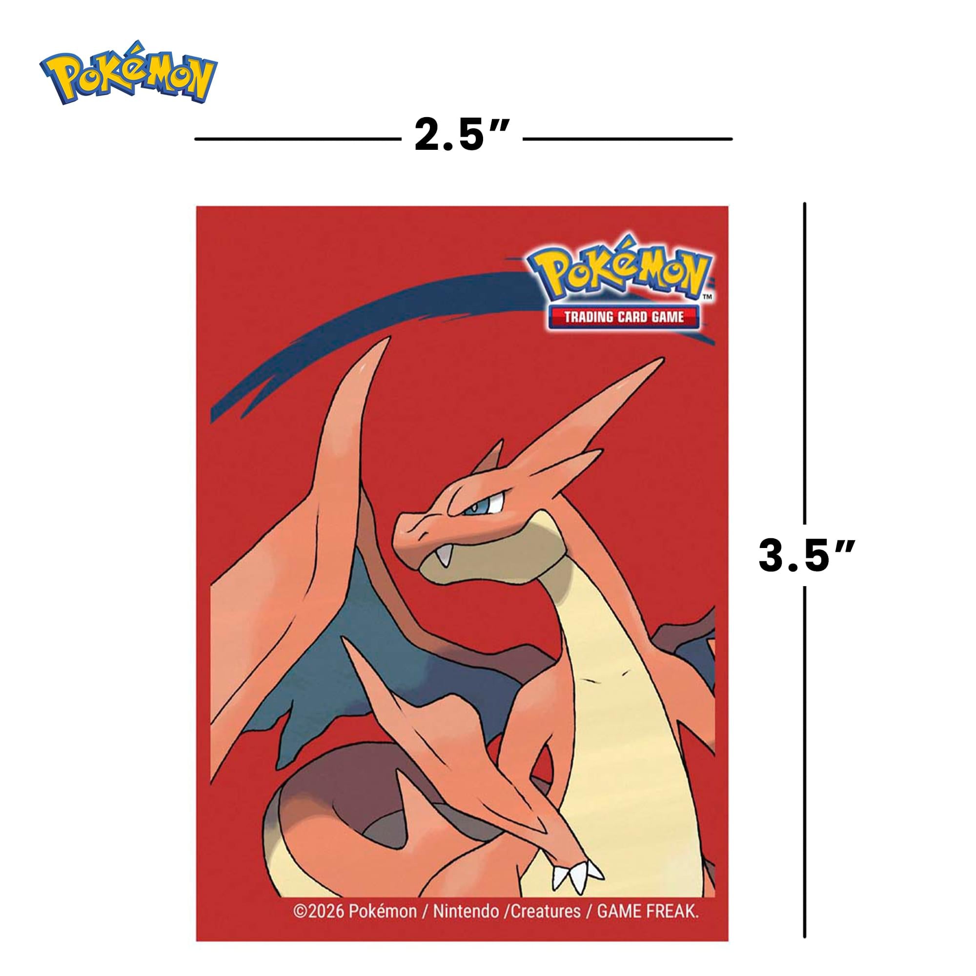 Pokemon TMG Mega Charizard Y Deck Protector Sleeves | 65 Count