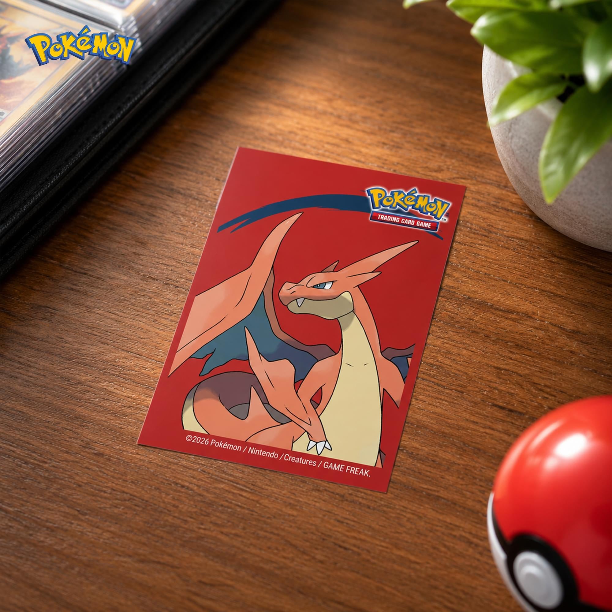 Pokemon TMG Mega Charizard Y Deck Protector Sleeves | 65 Count