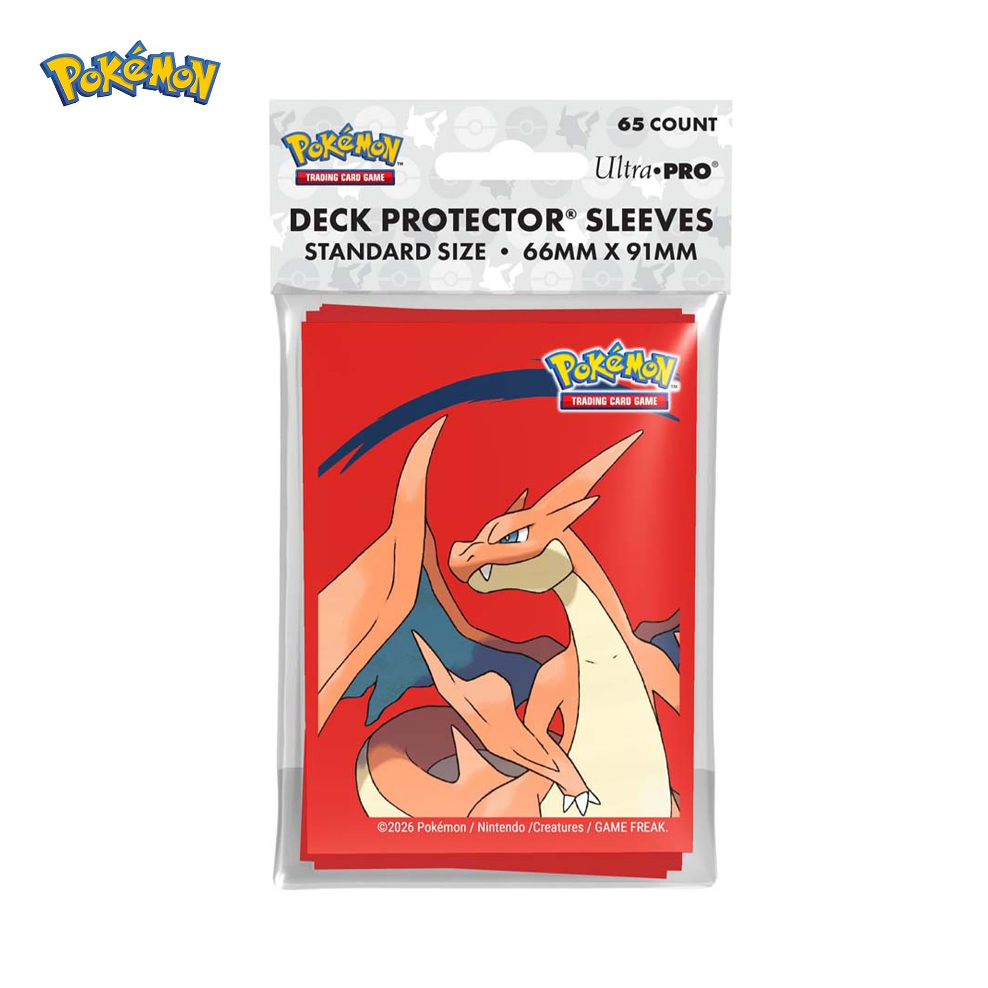 Pokemon TMG Mega Charizard Y Deck Protector Sleeves | 65 Count