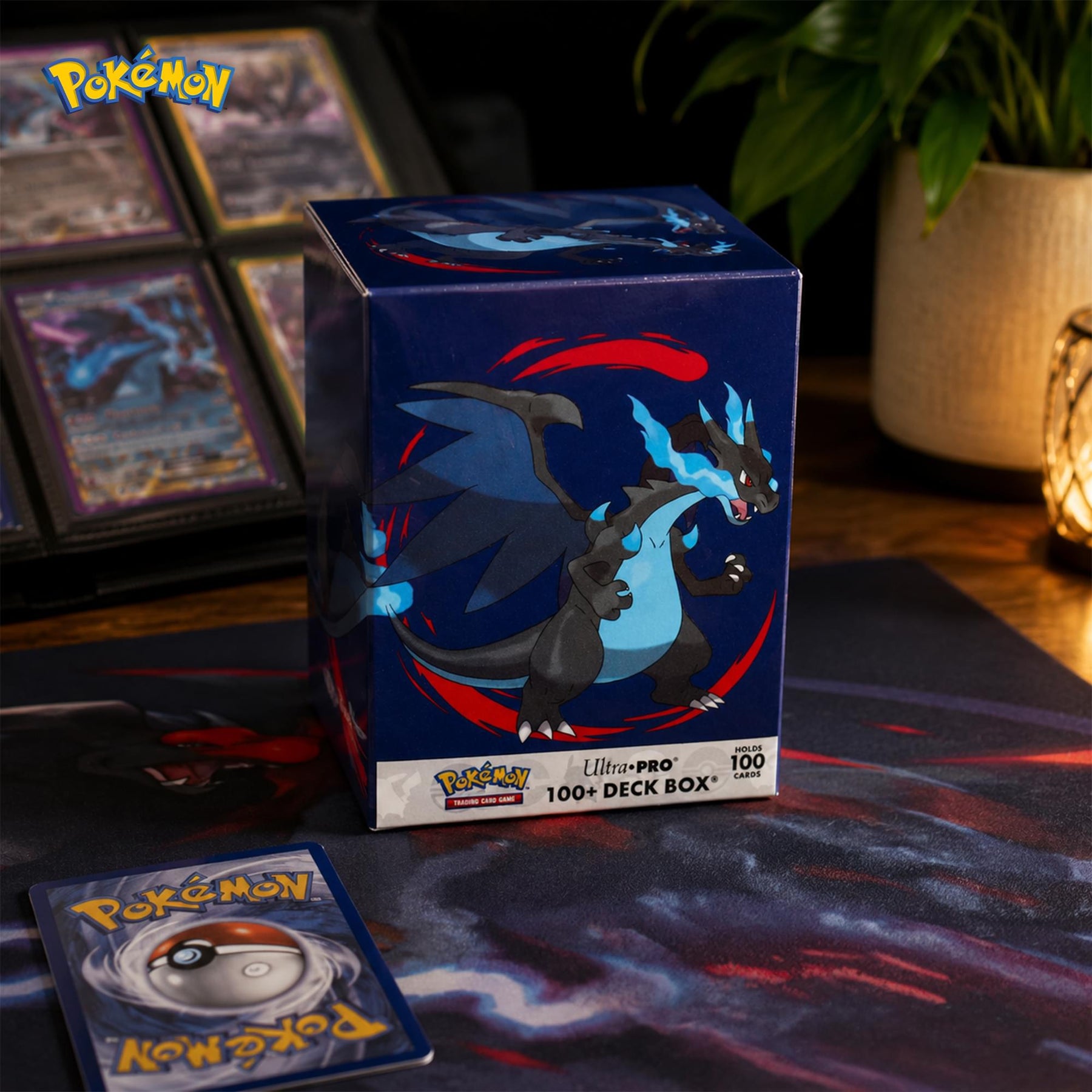Pokemon TMG Mega Charizard X Ultra Pro 100+ Deck Box