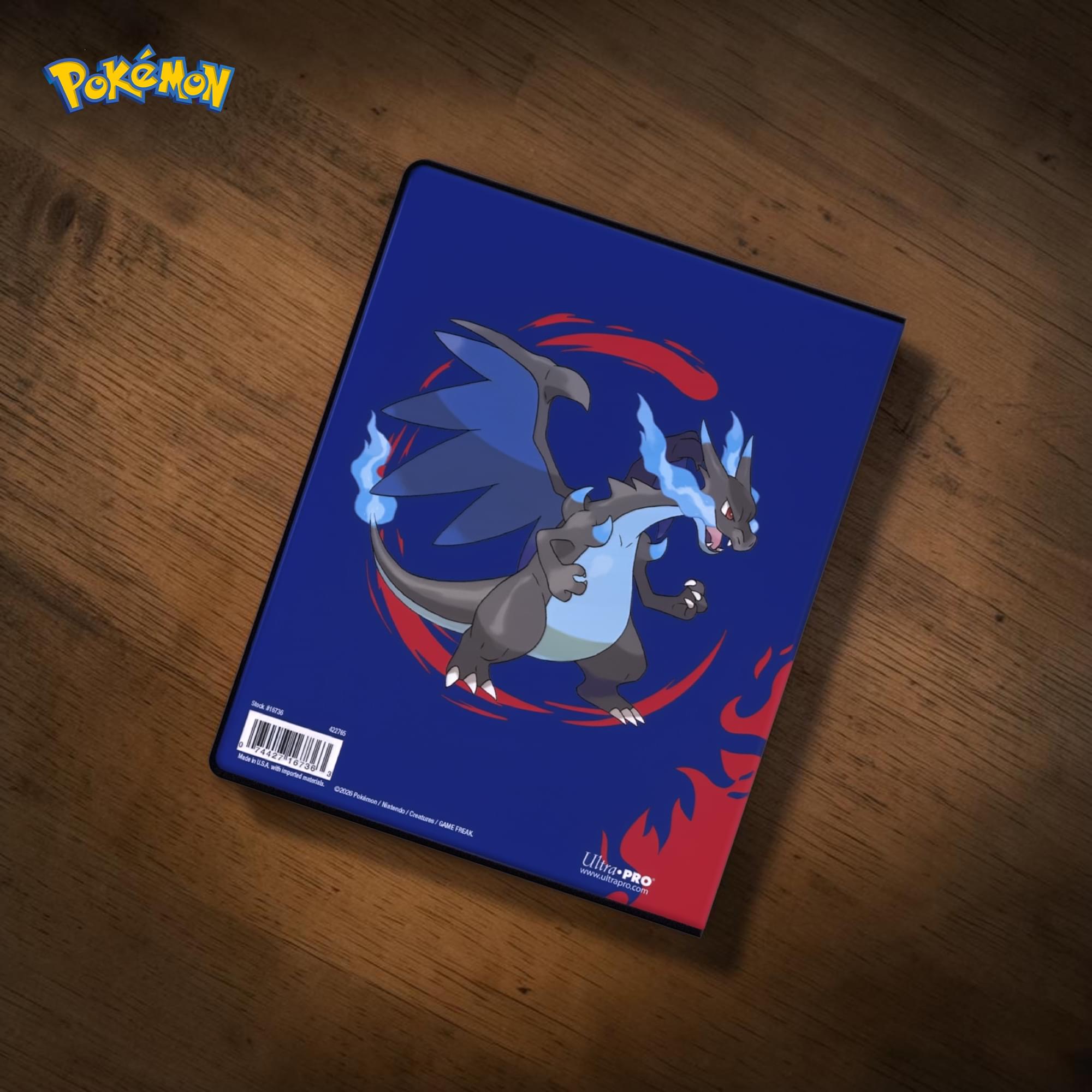 Pokemon TMG Mega Charizard X and Y 4-Pocket Ultra Pro Portfolio
