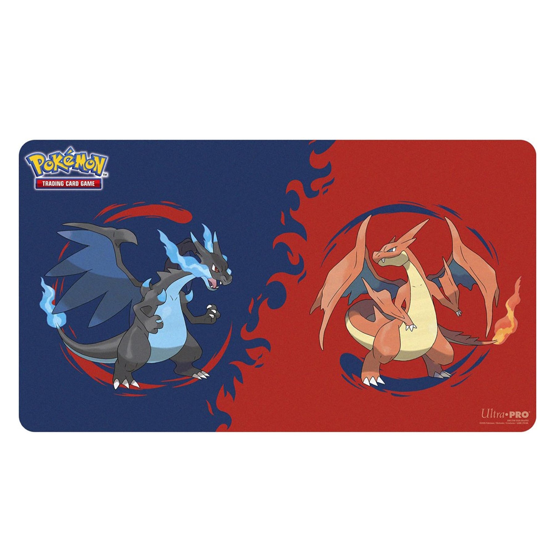 Pokemon TMG Mega Charizard X and Y Playmat | 24 x 13.5 Inches