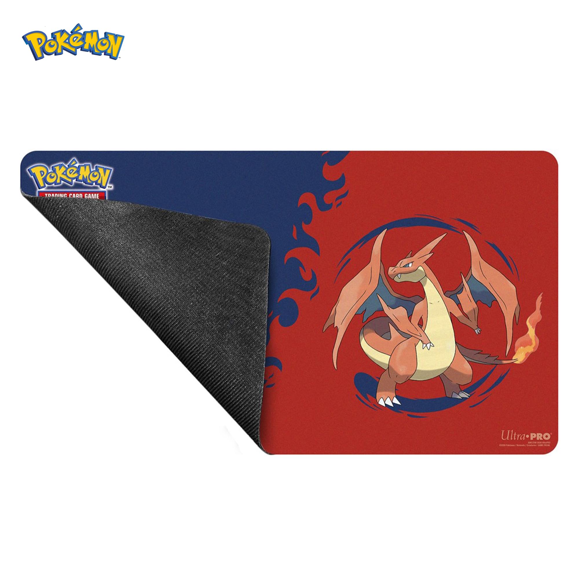 Pokemon TMG Mega Charizard X and Y Playmat | 24 x 13.5 Inches