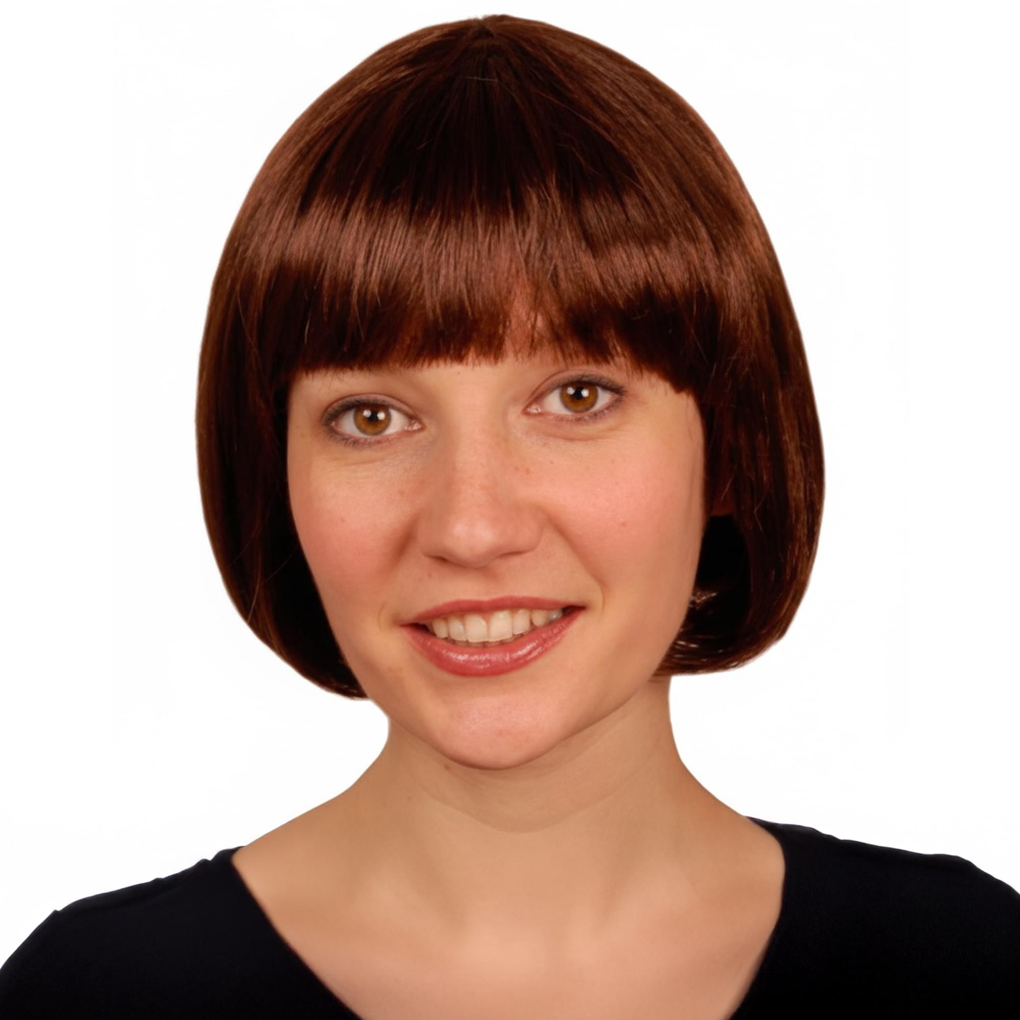 Eve Short Brown Adult Costume Wig