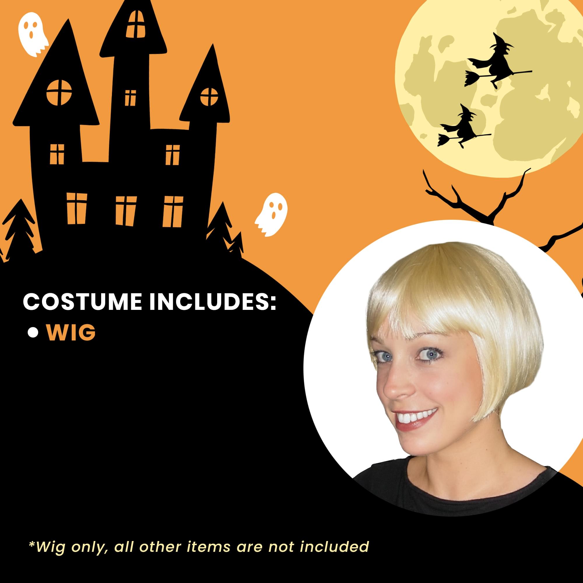 Eve Light Blonde Wig Costume Accessory