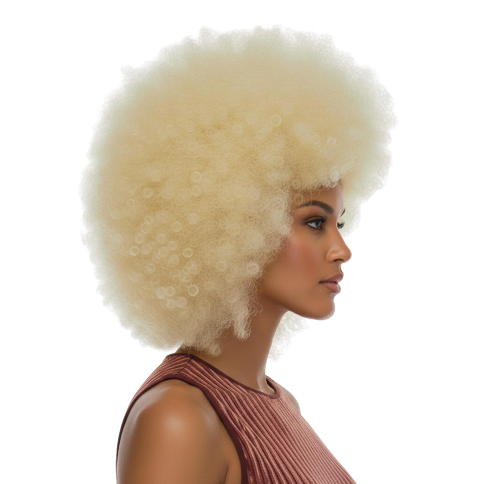 Jumbo Afro Light Blonde Wig Costume Accessory