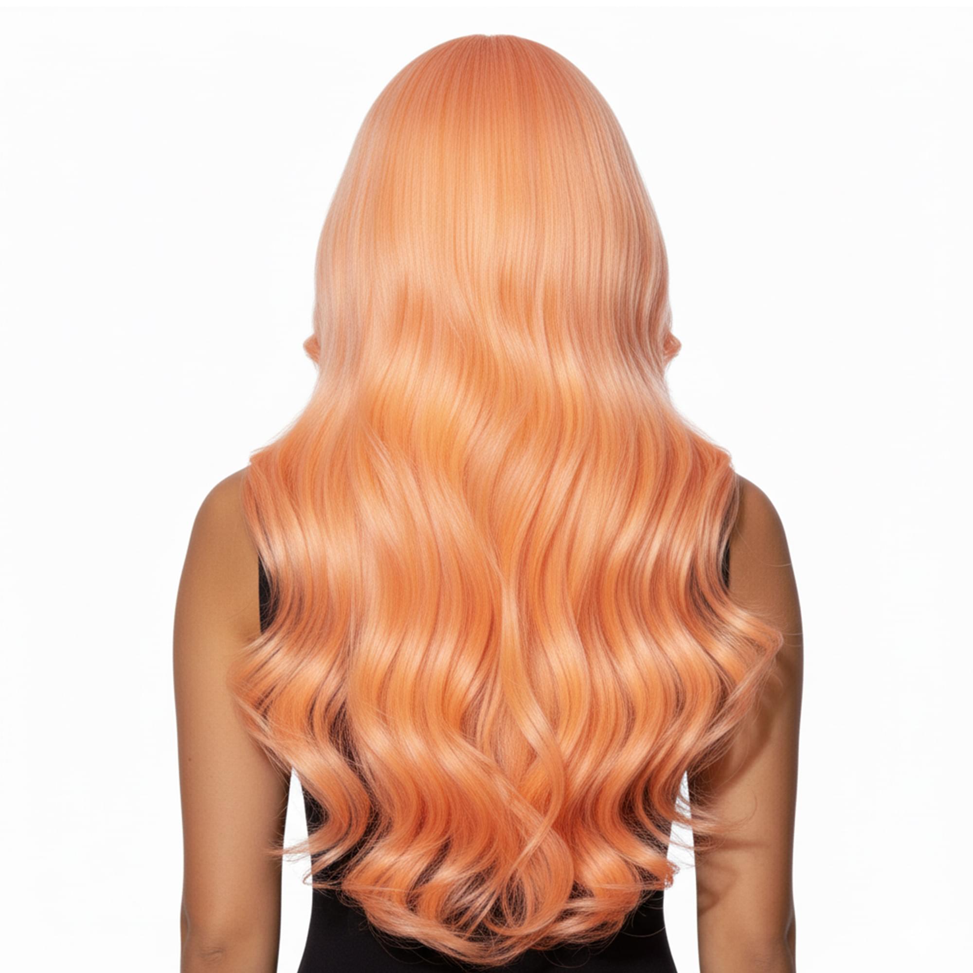 Kim Tropical Peach Wig Costume Accessory
