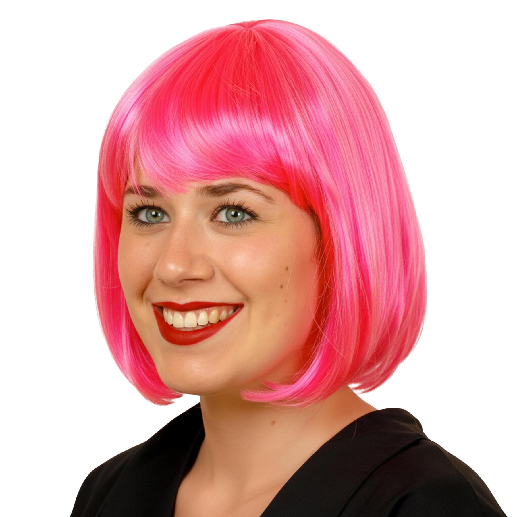 Cindy Hot Pink Wig Costume Accessory