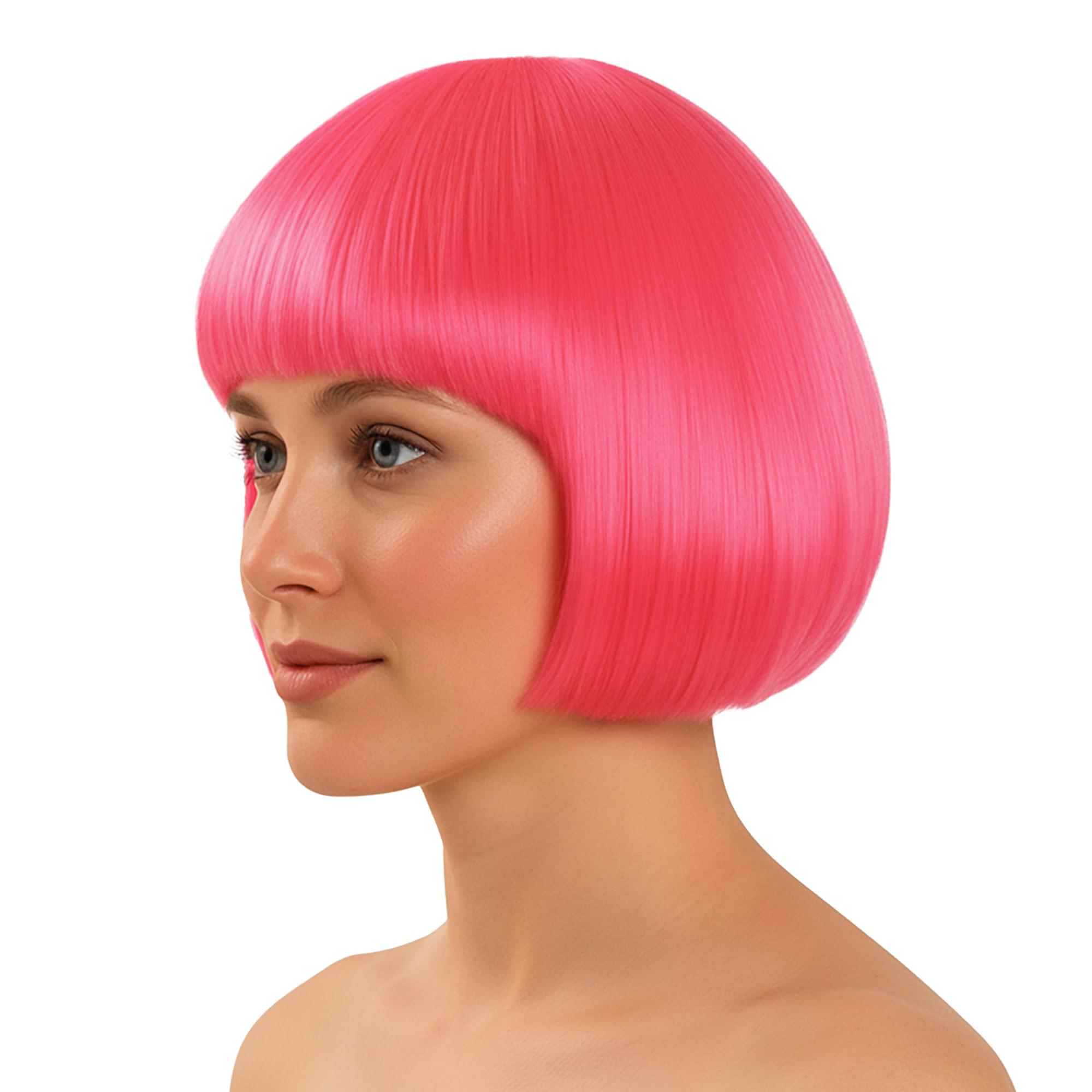 Hot Pink Eve Wig Costume Accessory