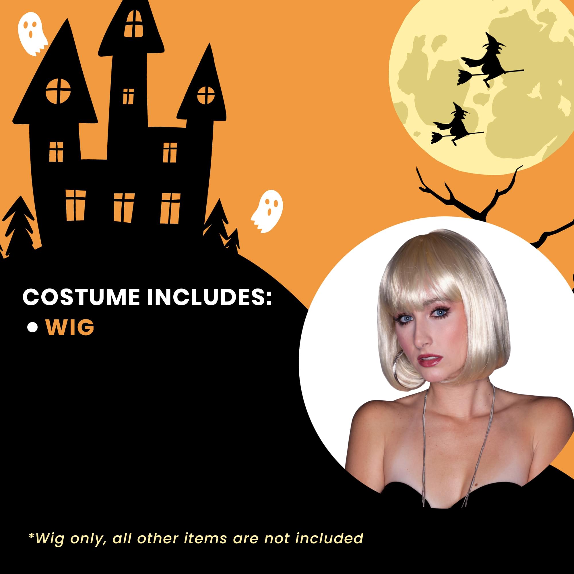 Blonde Cindy Wig Costume Accessory