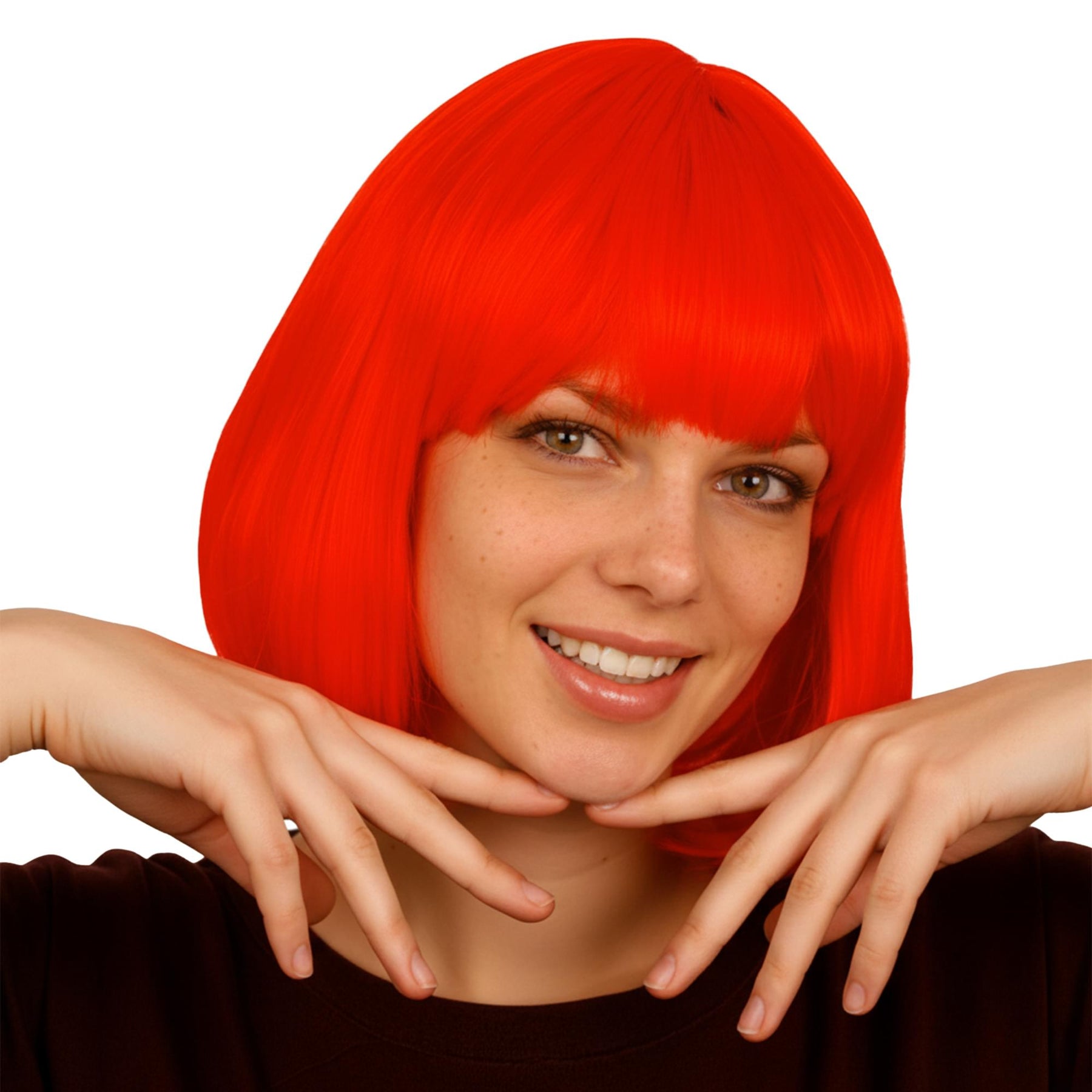 Cindy Bright Red Wig Costume Accessory