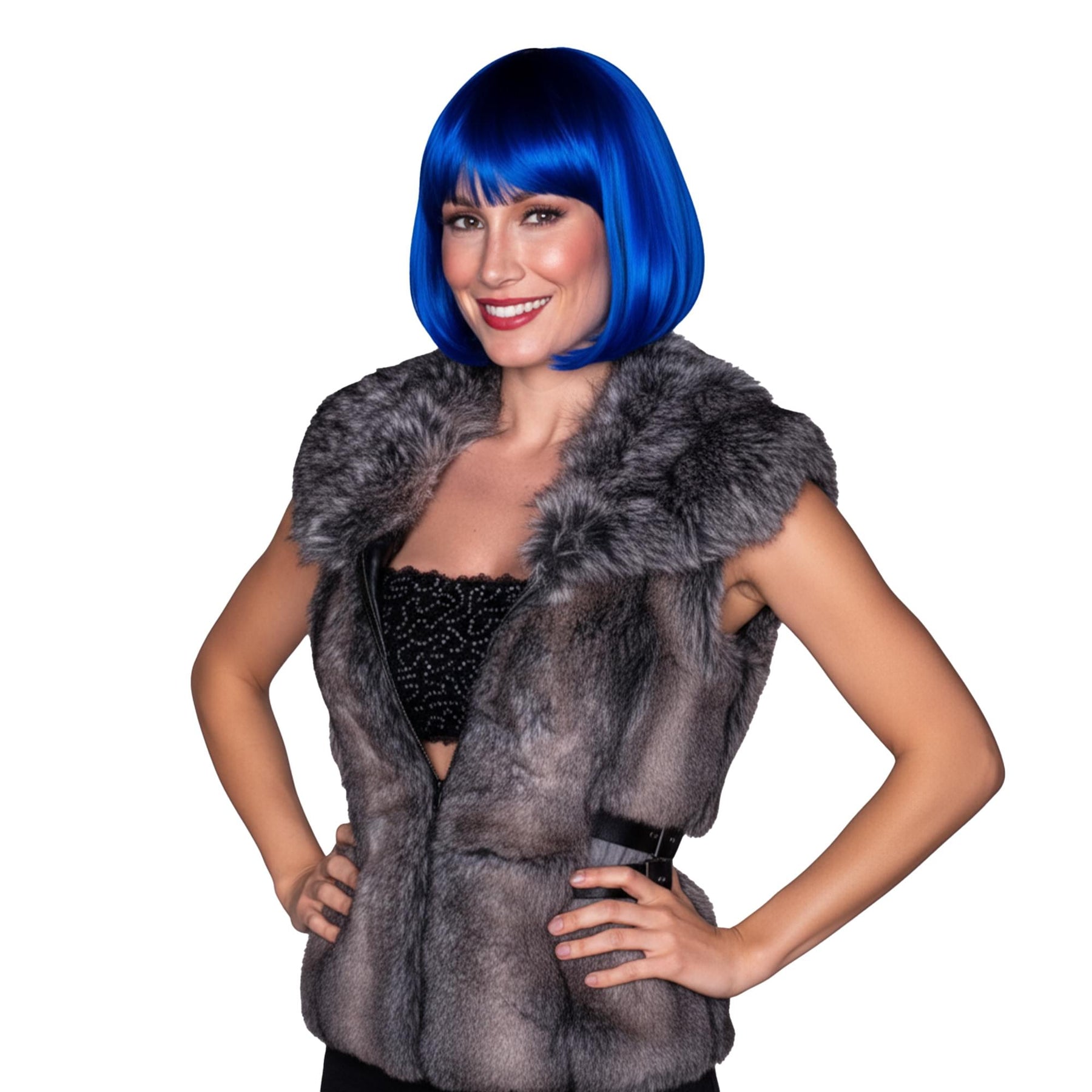 Cindy Blue Wig Costume Accessory