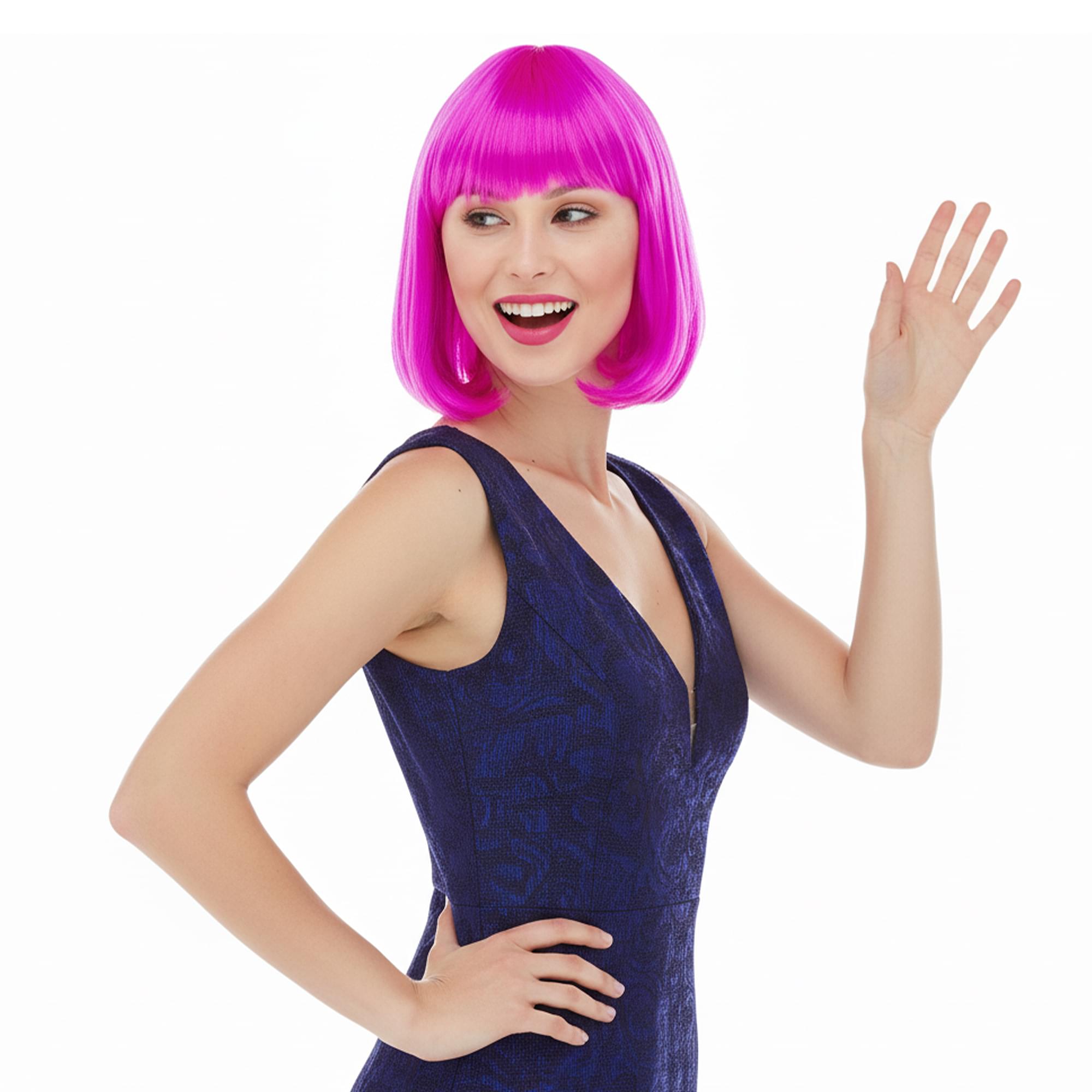 Cindy Magenta Wig Costume Accessory