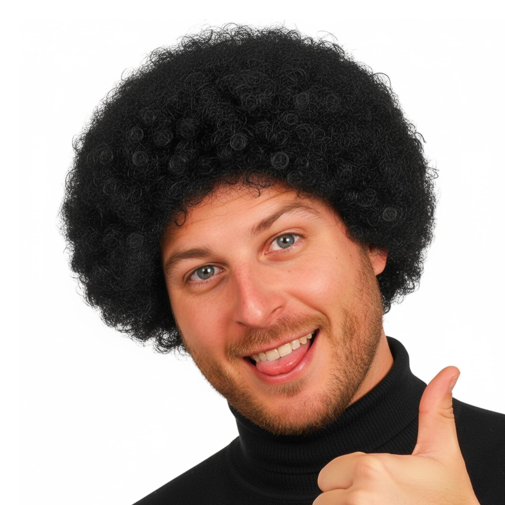 Mini Afro Black Wig Costume Accessory