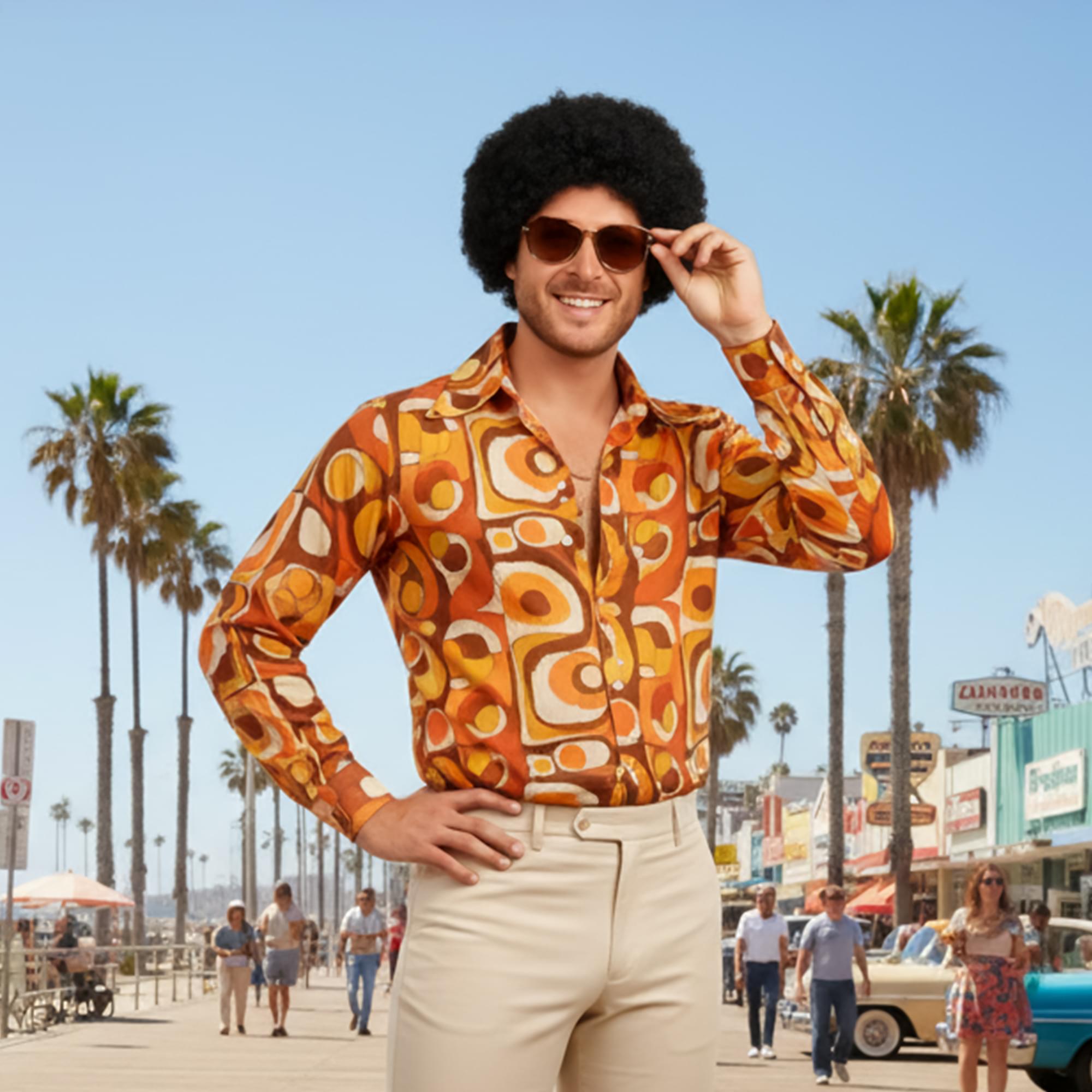 Mini Afro Black Wig Costume Accessory