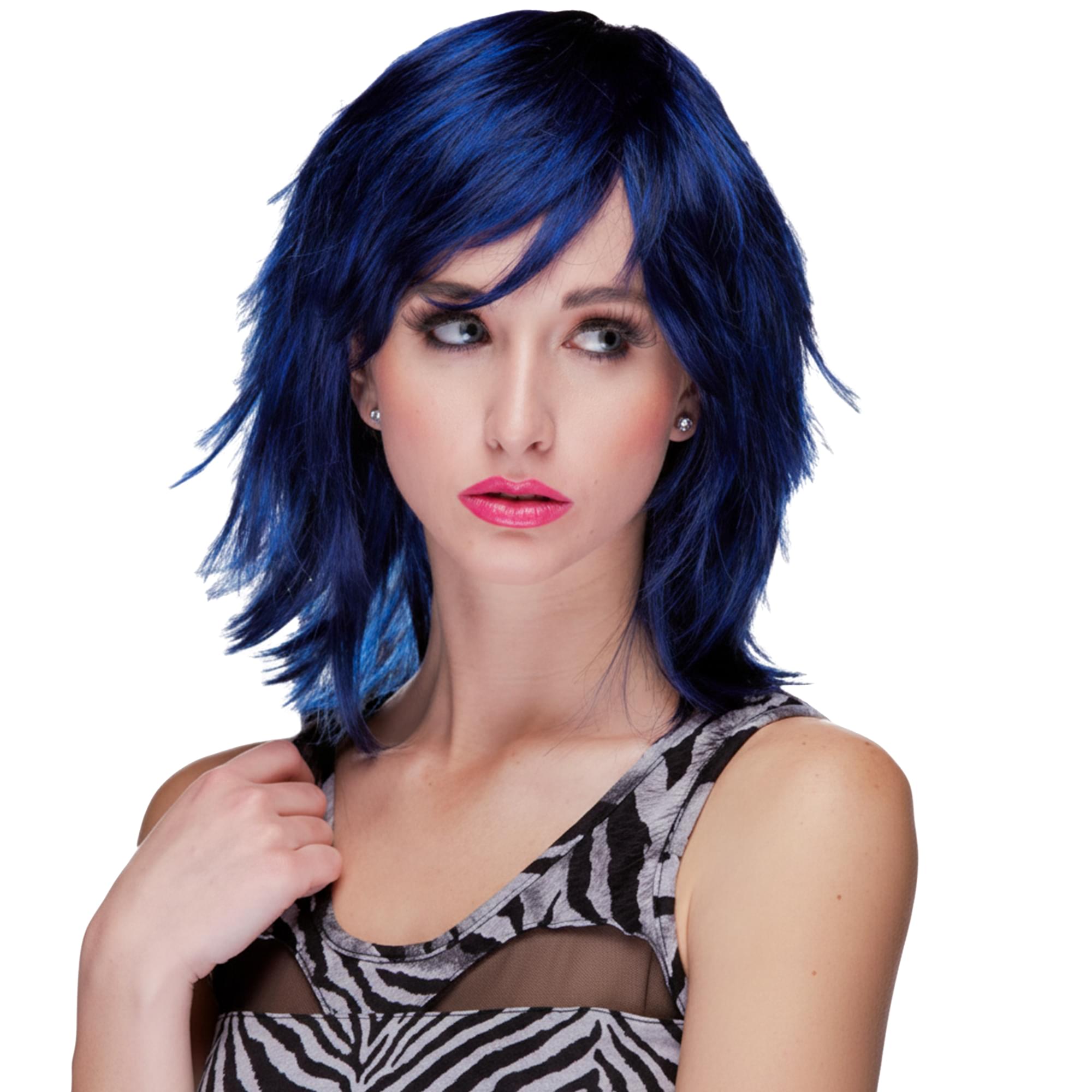 Kharma Midnight Blue Adult Costume Wig