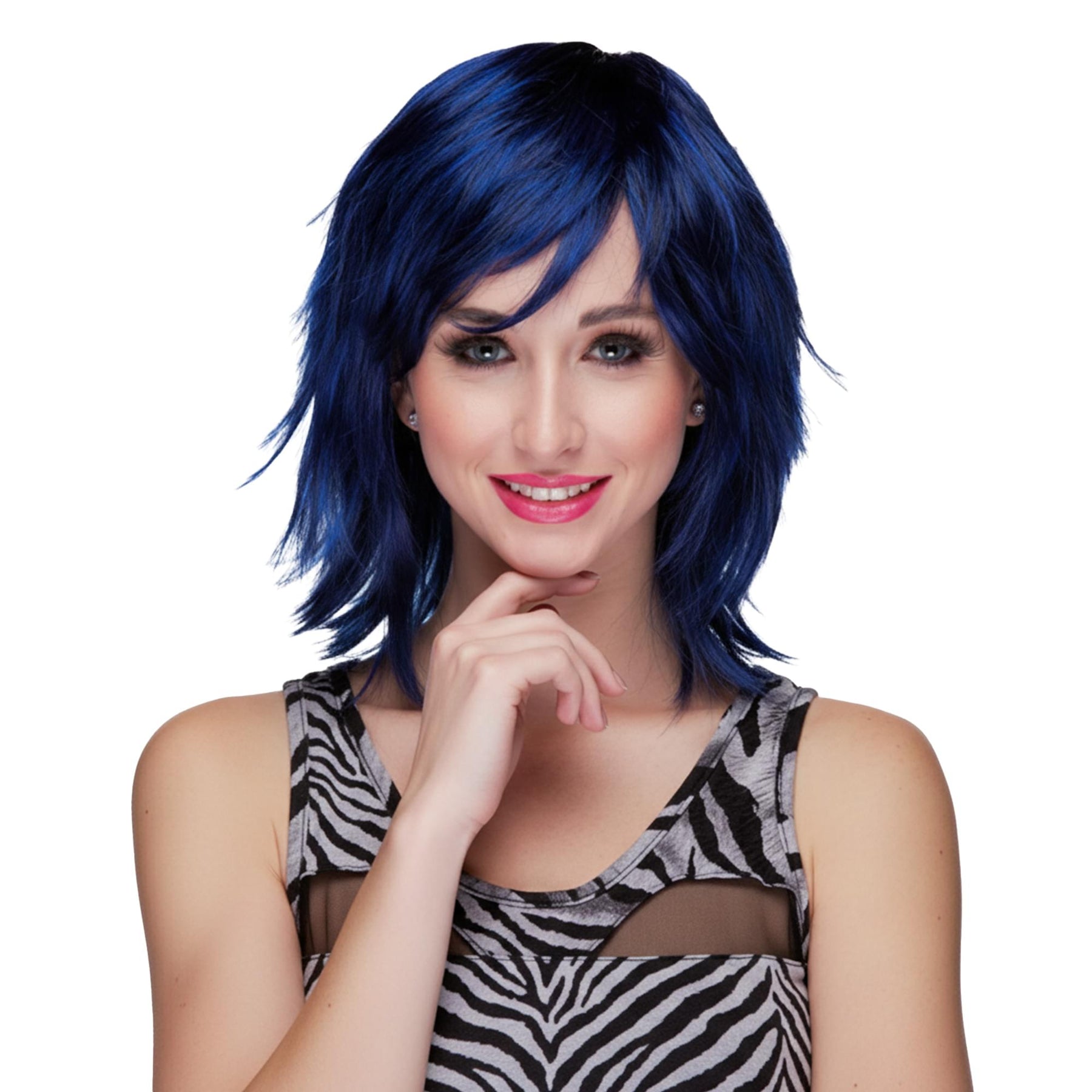 Kharma Midnight Blue Adult Costume Wig