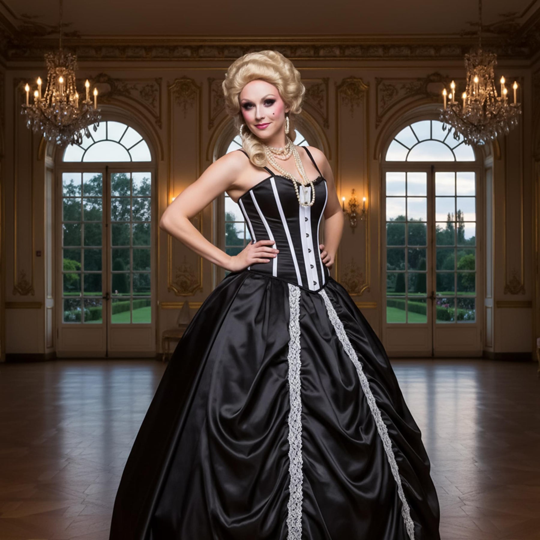 Renaissance Light Blonde Wig Costume Accessory