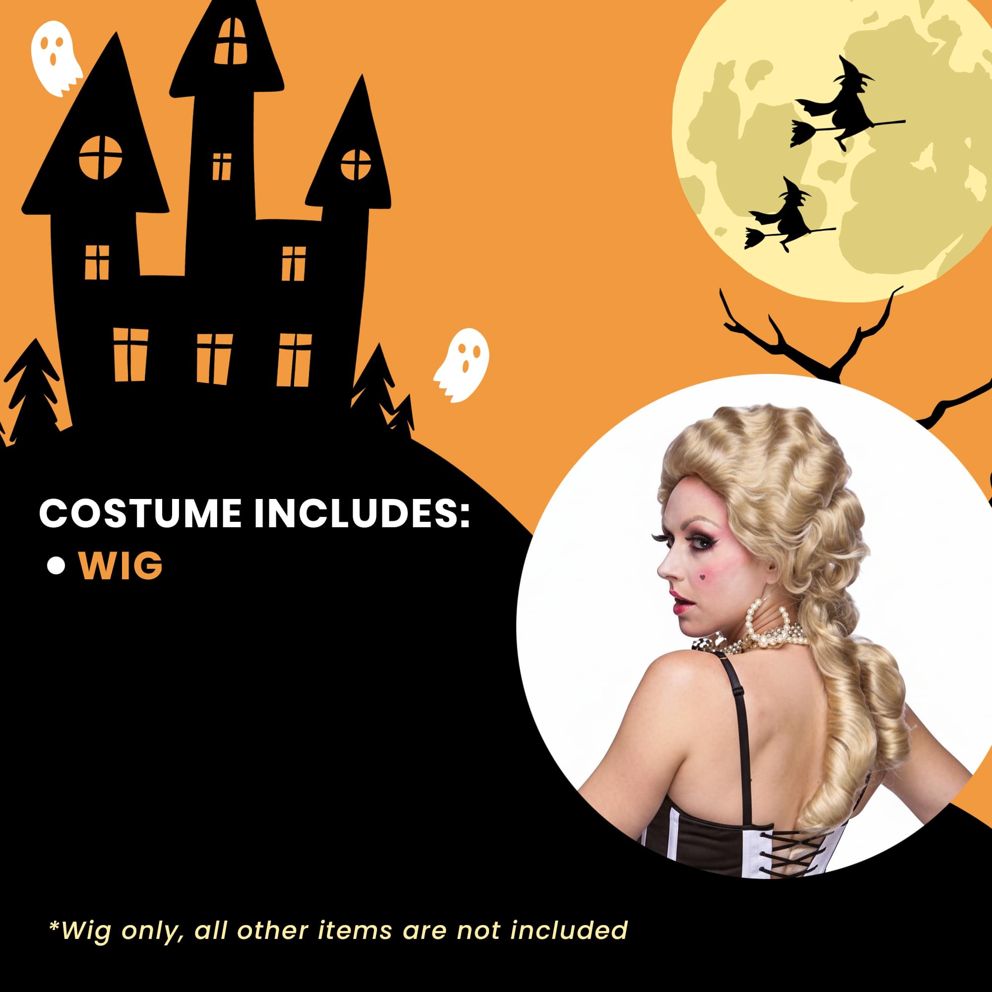 Renaissance Light Blonde Wig Costume Accessory