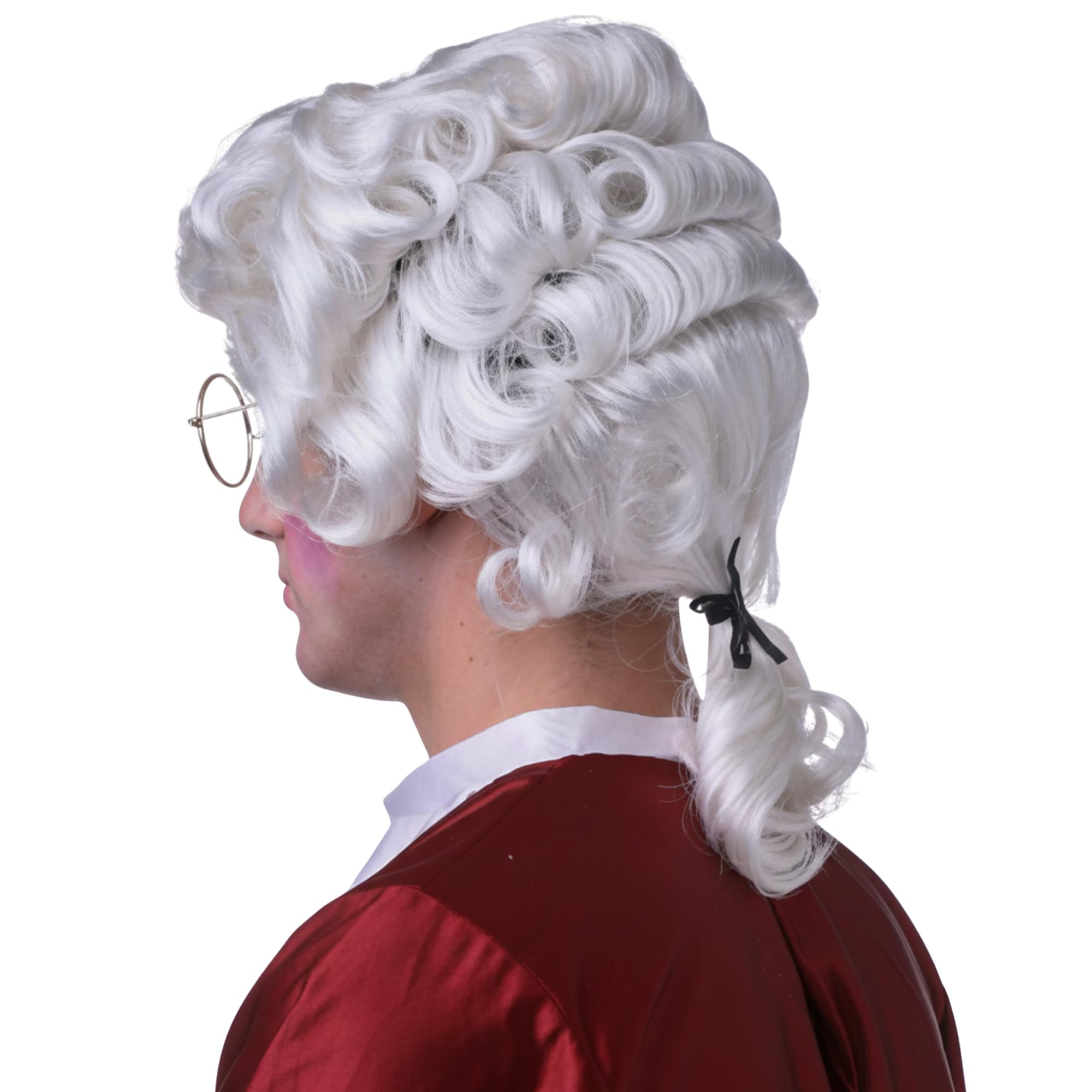 Colonial Man White Wig Costume Accessory
